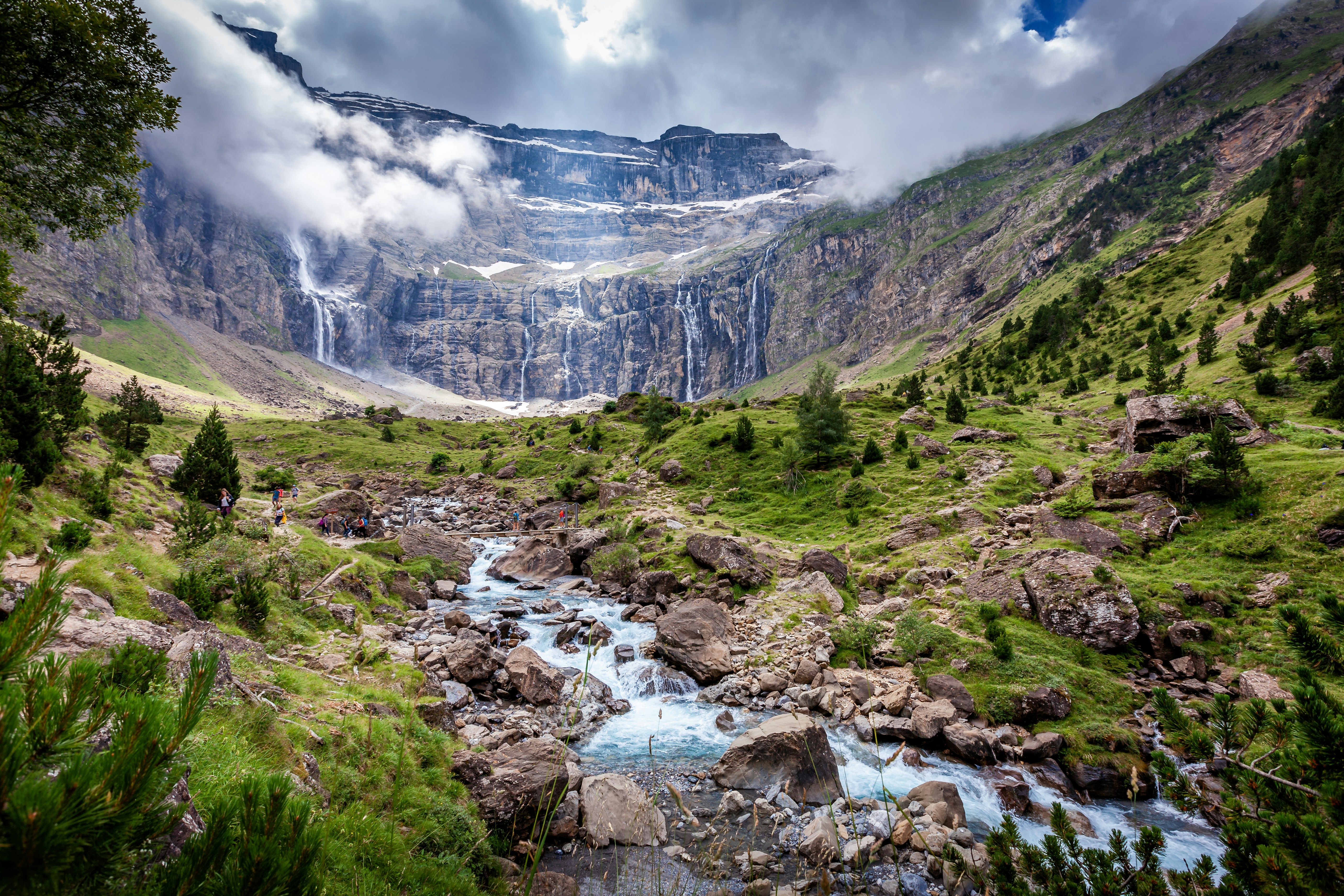 The Cirque de Gavarnie is a cirque in the central Pyrenees, in Southwestern France, close to the border of Spain. It is within the commune of Gavarnie