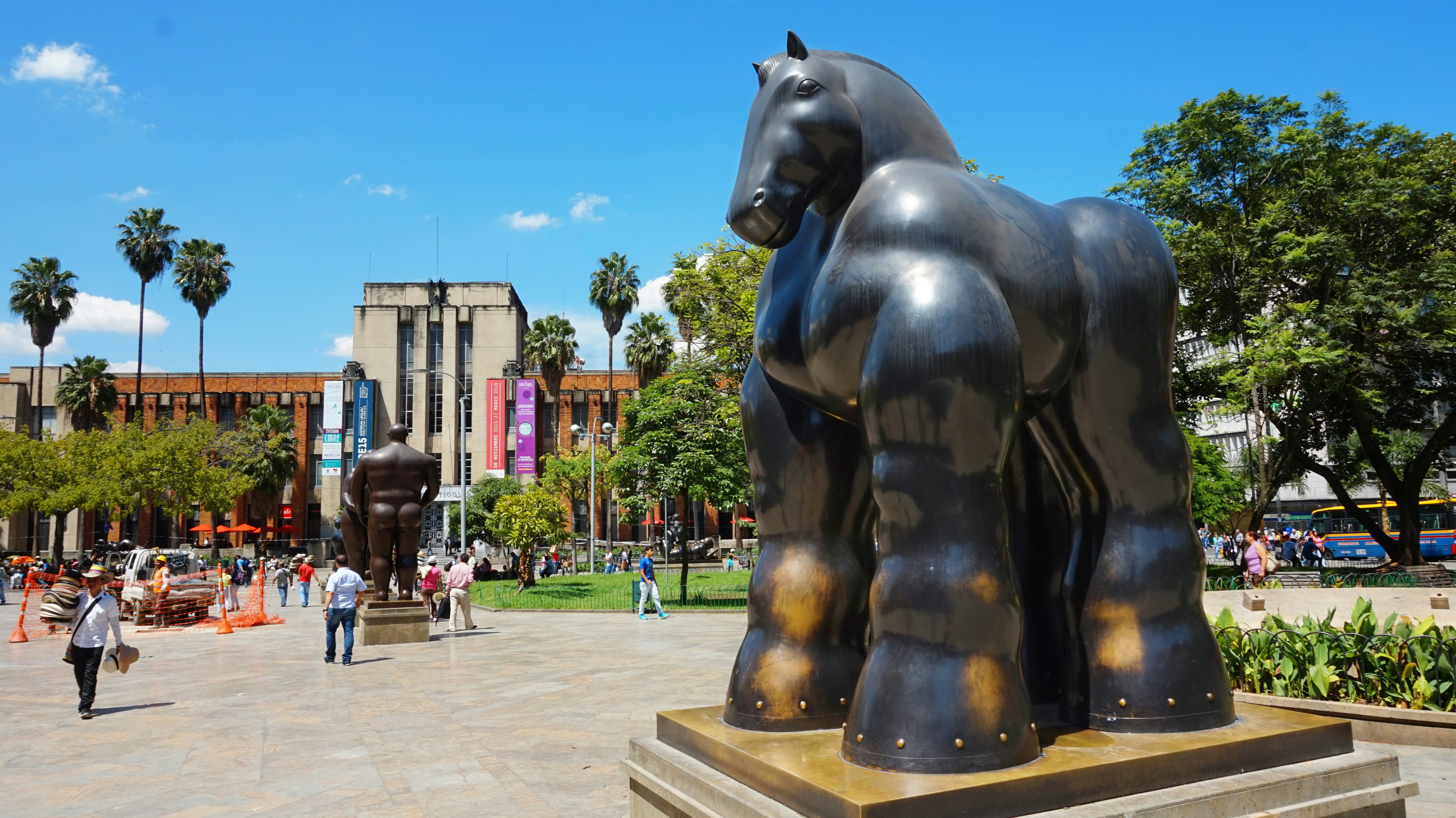 sculpture in the Botero Plaza