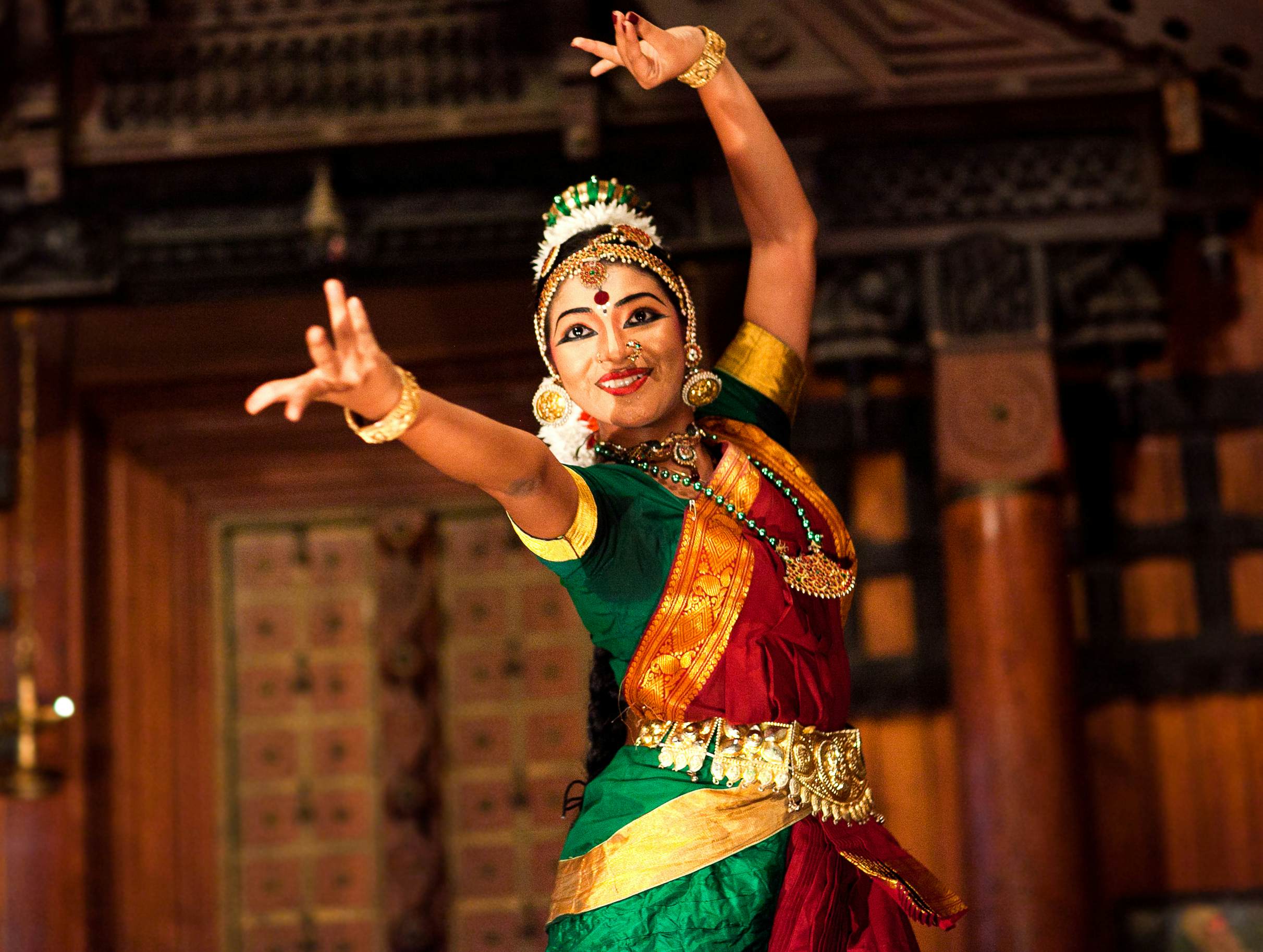 A dancer in Kochi, India