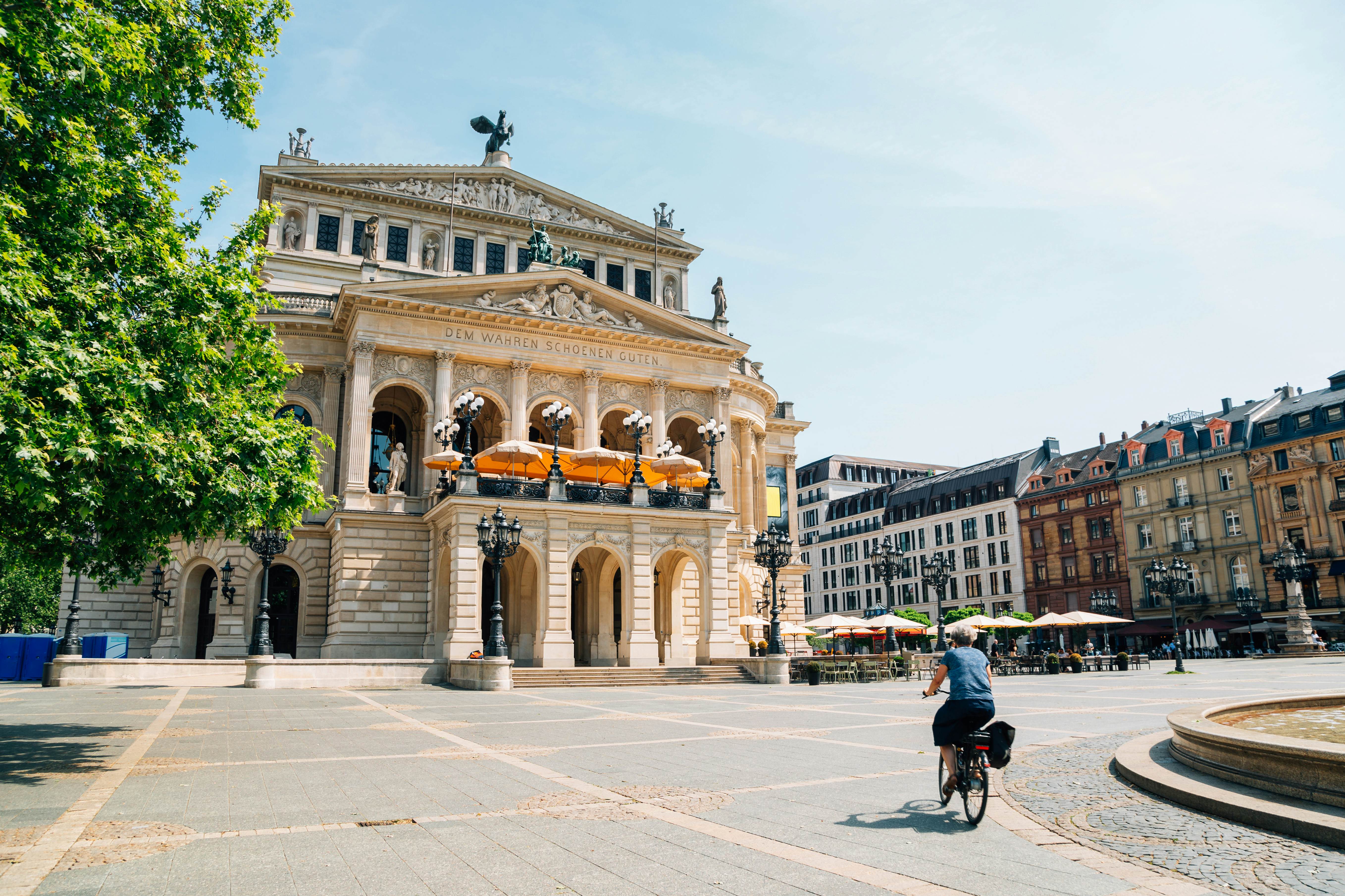 Alte Oper opera house in Frankfurt, Germany.