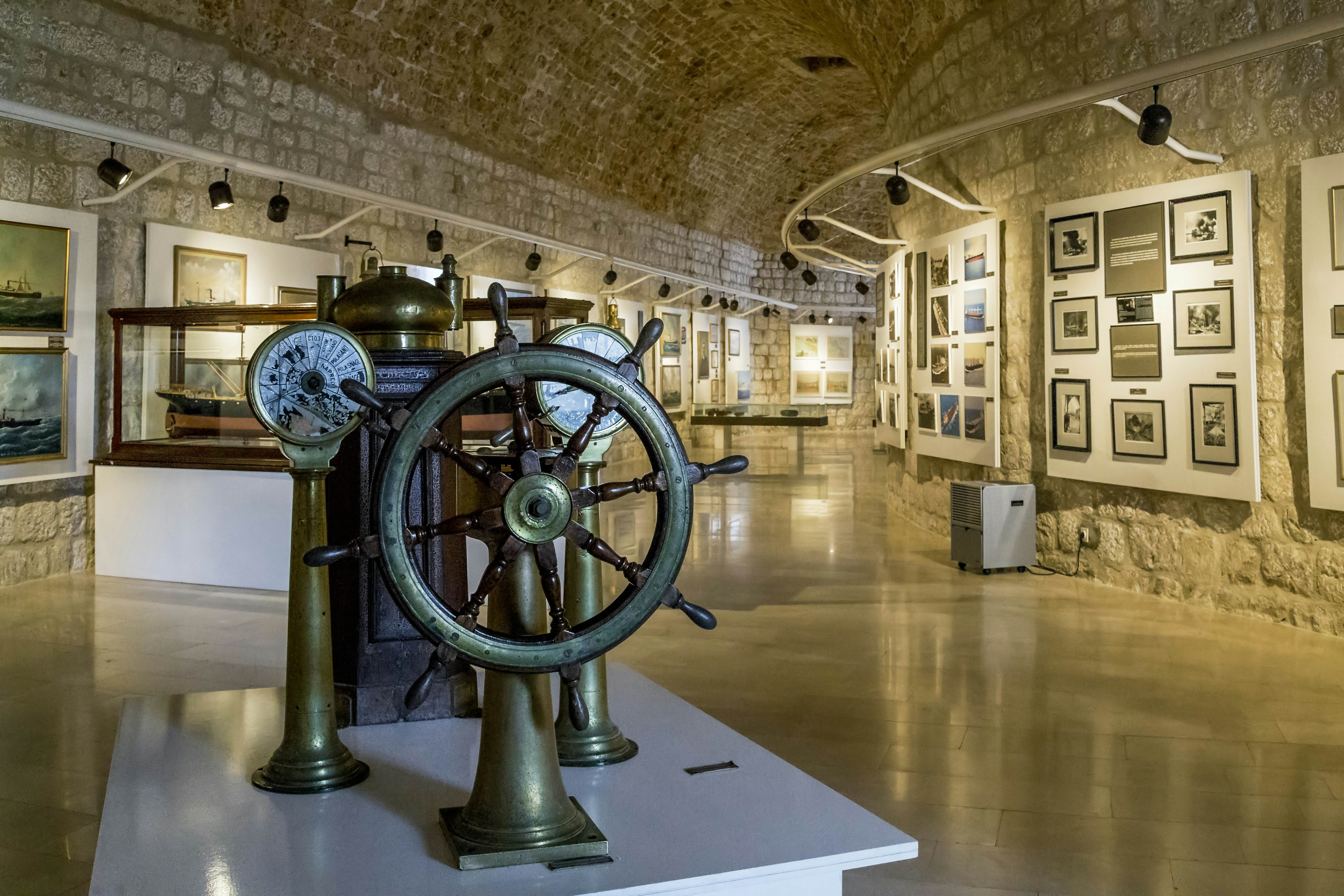 DUBROVNIK, CROATIA - SEPTEMBER 8, 2016: This is exposition of the Maritime Museum, located in Fort St. John.