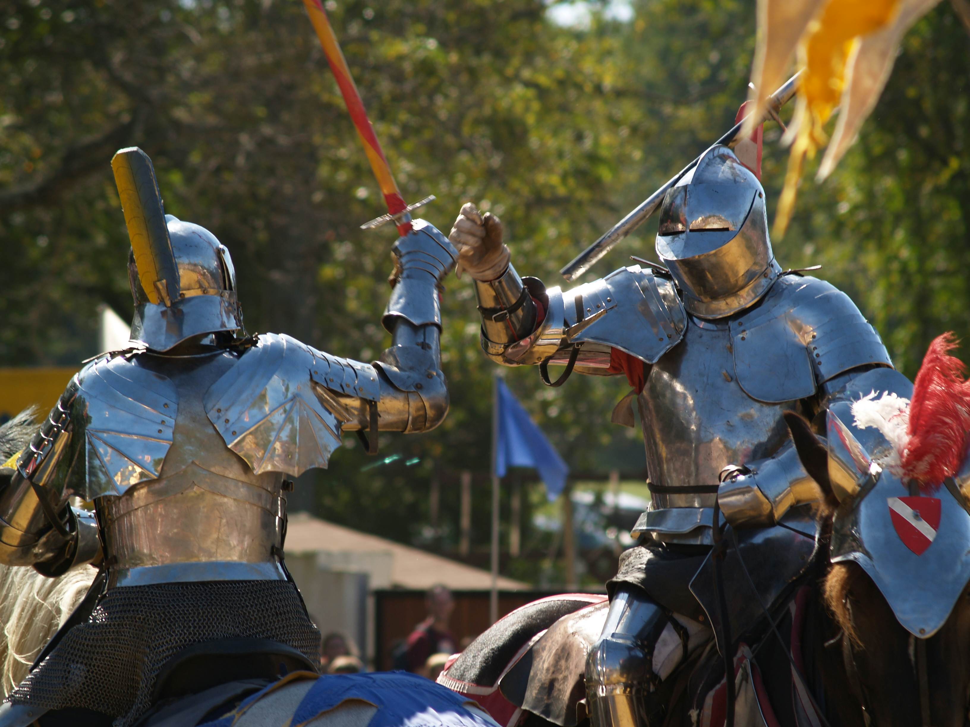 Knights battle at the Maryland Renaissance Festival.