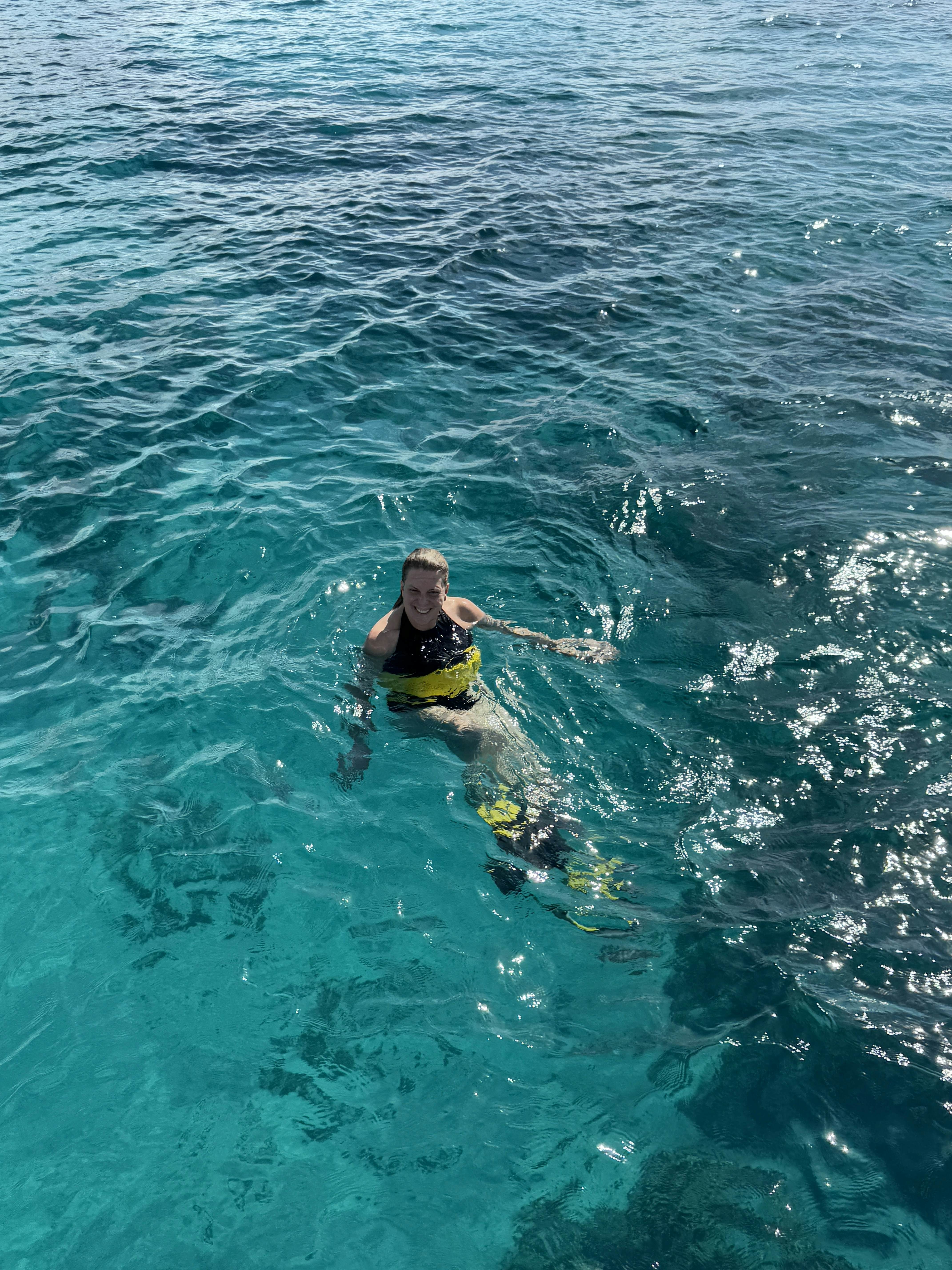 Brekke Fletcher snorkeling off Ko Olina