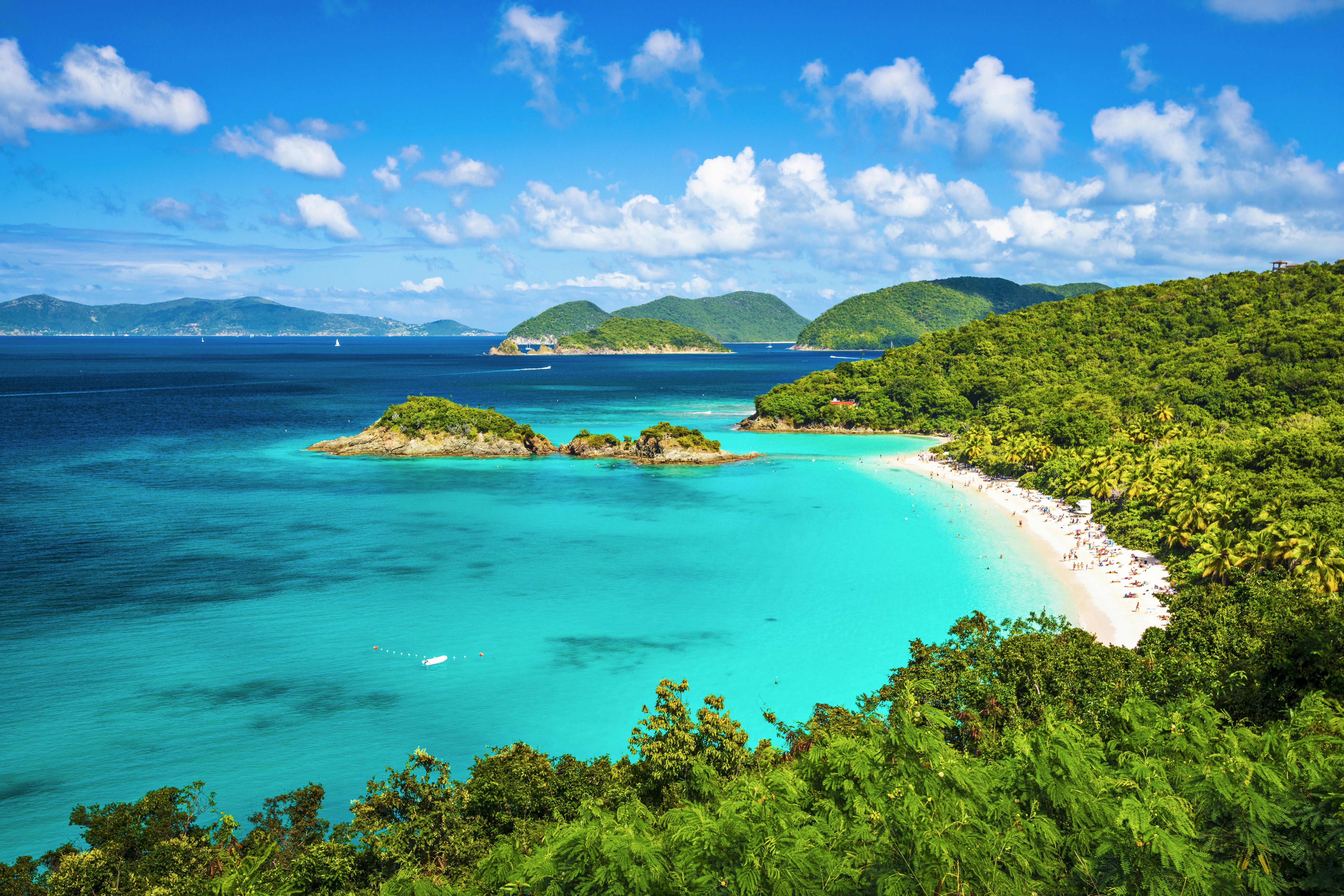 Trunk Bay, St John, United States Virgin Islands.