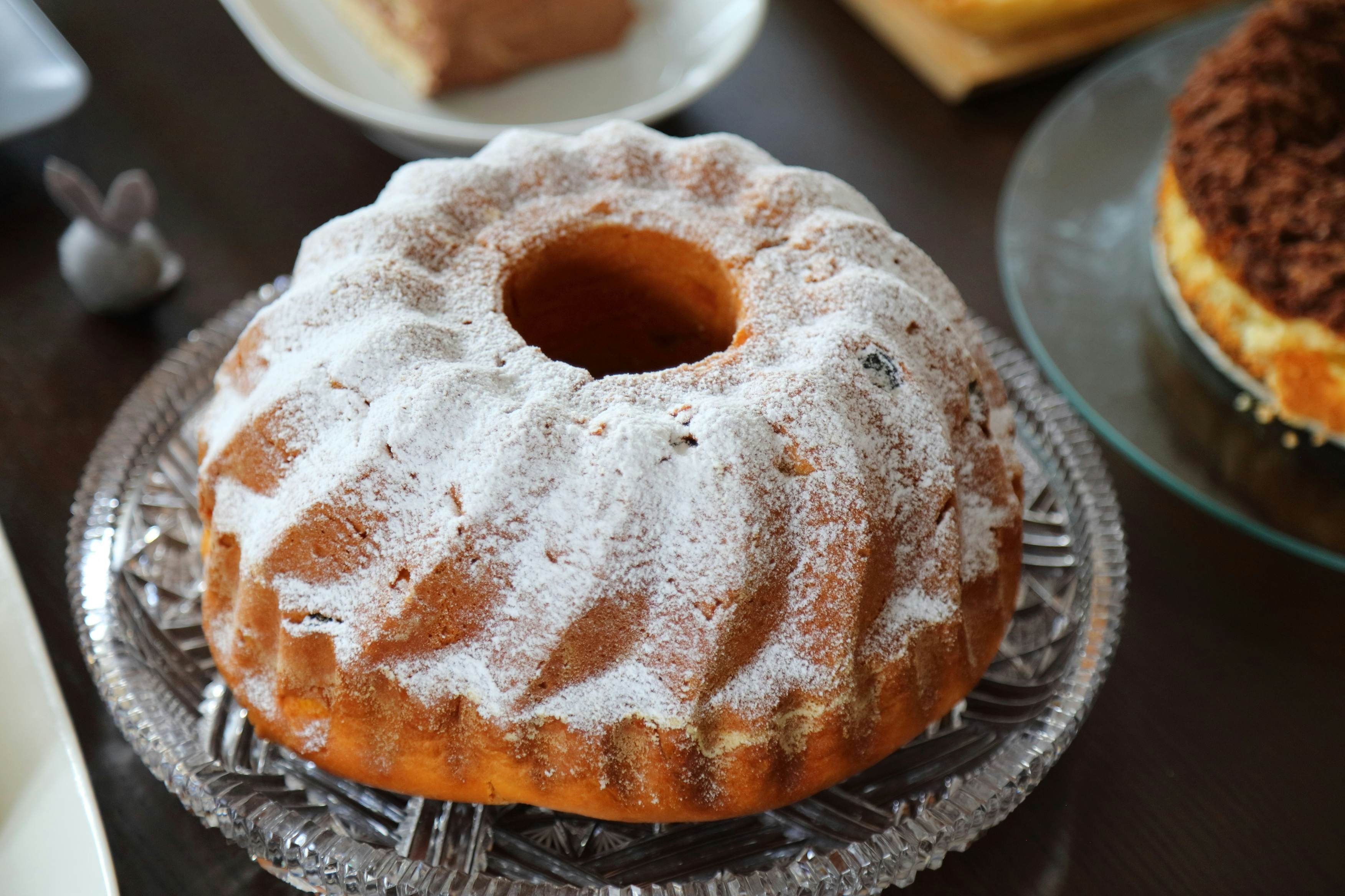 Easter cakes on a table in Poland.