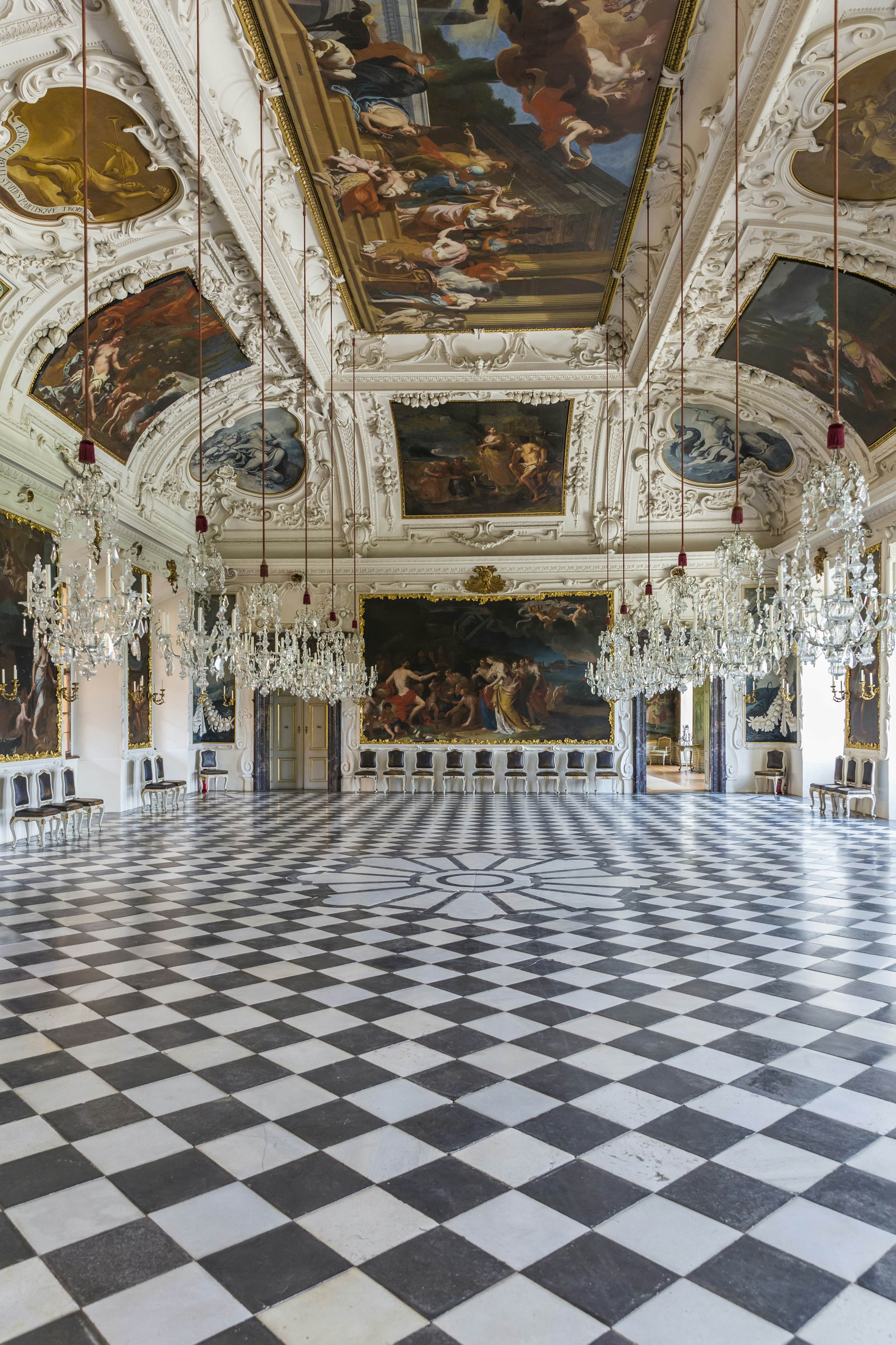 GRAZ, AUSTRIA Interior of Eggenberg Palace. The  Palace built 1625-1635,  is the most significant Baroque palace complex in Styria.