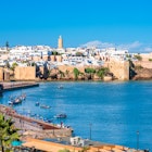 1450546518
Picturesque view of Rabat, Morocco's capital city - stock photo
Kasbah del Udayas or Oudayas and Bouregreg River seen from the Medina district in Rabat, Morocco