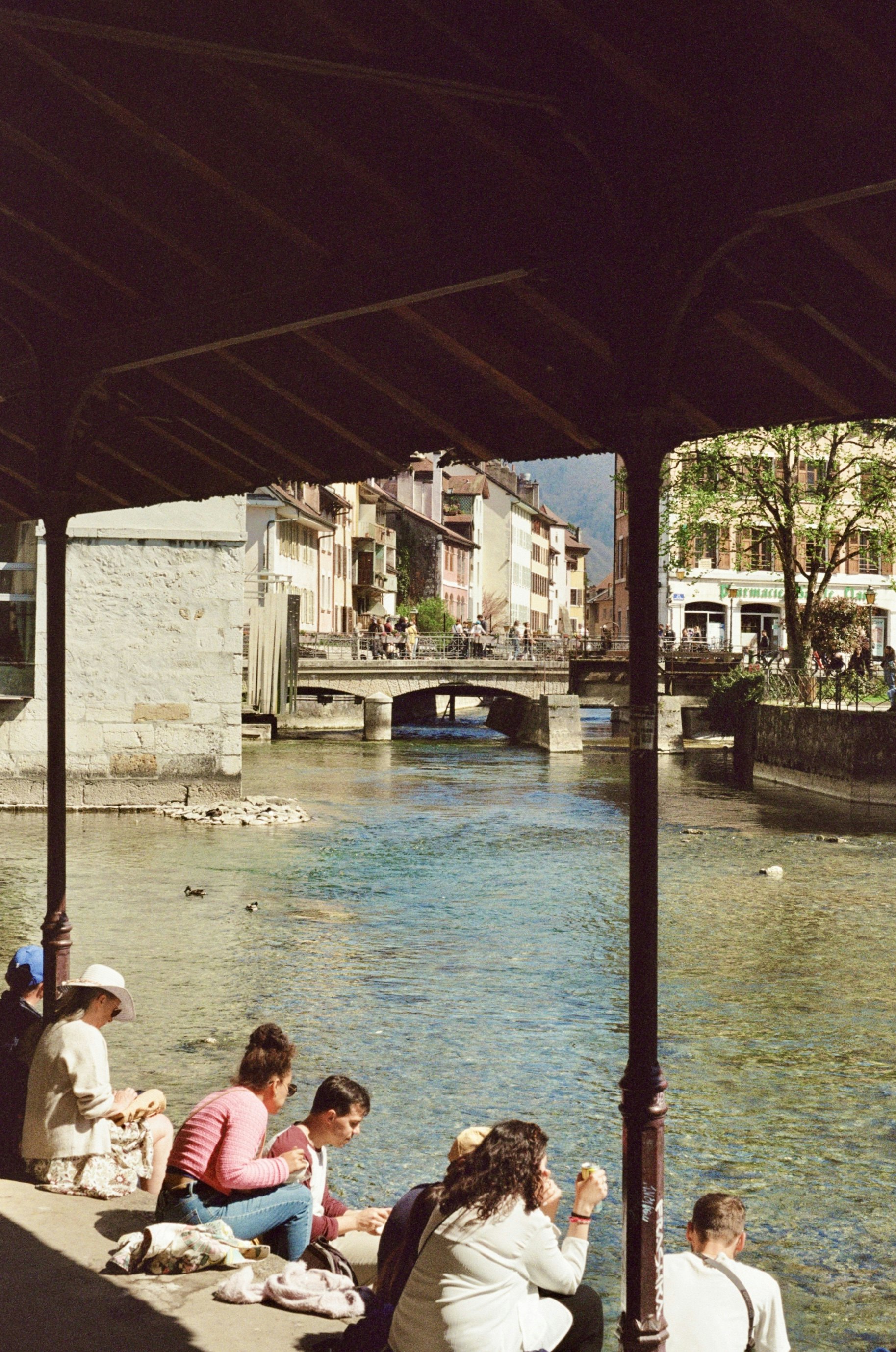 A canal of Annecy's Vielle Ville (old town)