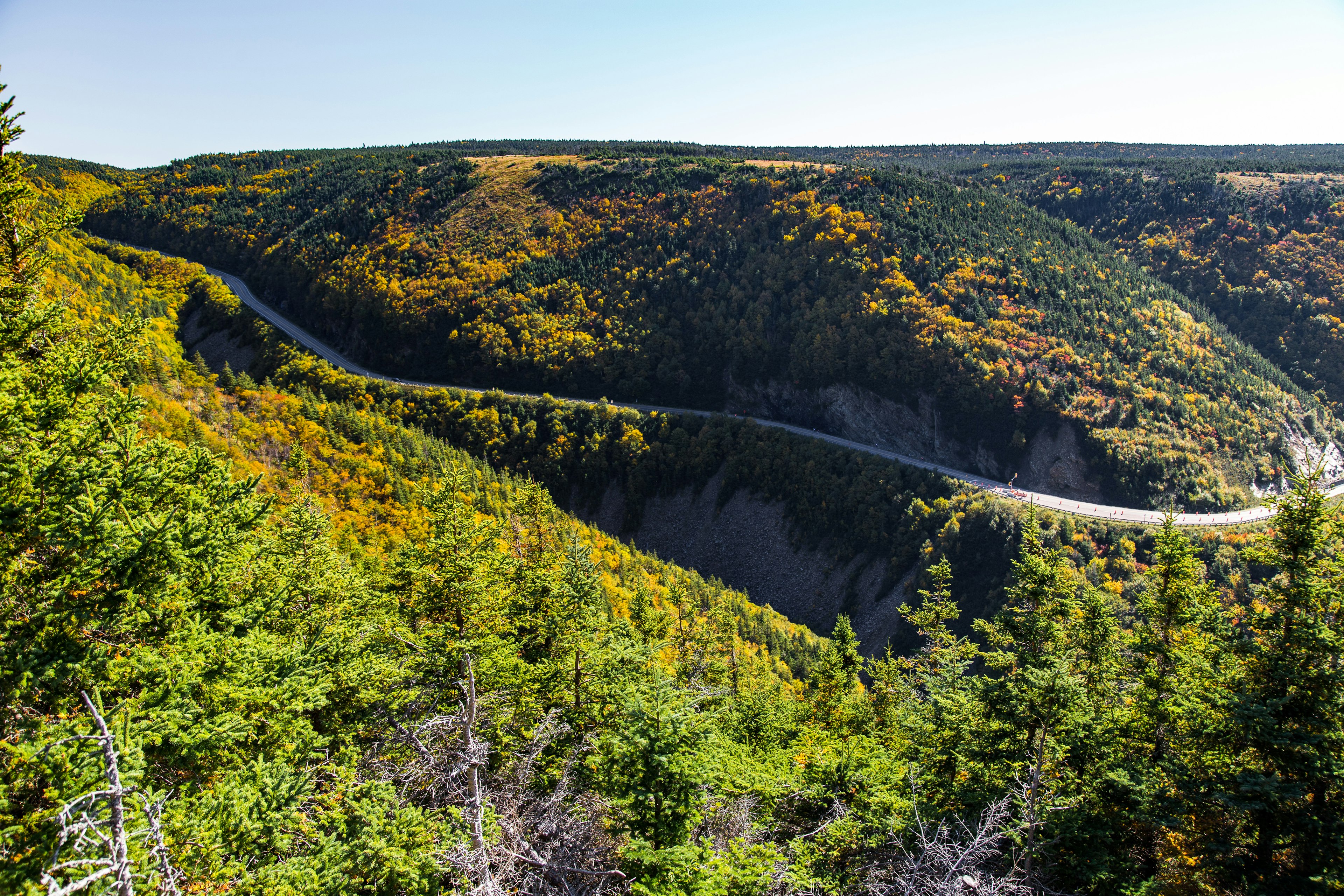 Cabot Trail in fall, Cape Breton, Nova Scotia