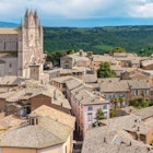 View of Cathedral over old town rooftops. Orvieto, Umbria, Italy, License Type: media, Download Time: 2025-04-24T10:08:07.000Z, User: sashabrady26, Editorial: false, purchase_order: 65050 - Digital Destinations and Articles, job: Lonely Planet, client: Photo Haul, other: Sasha Brady