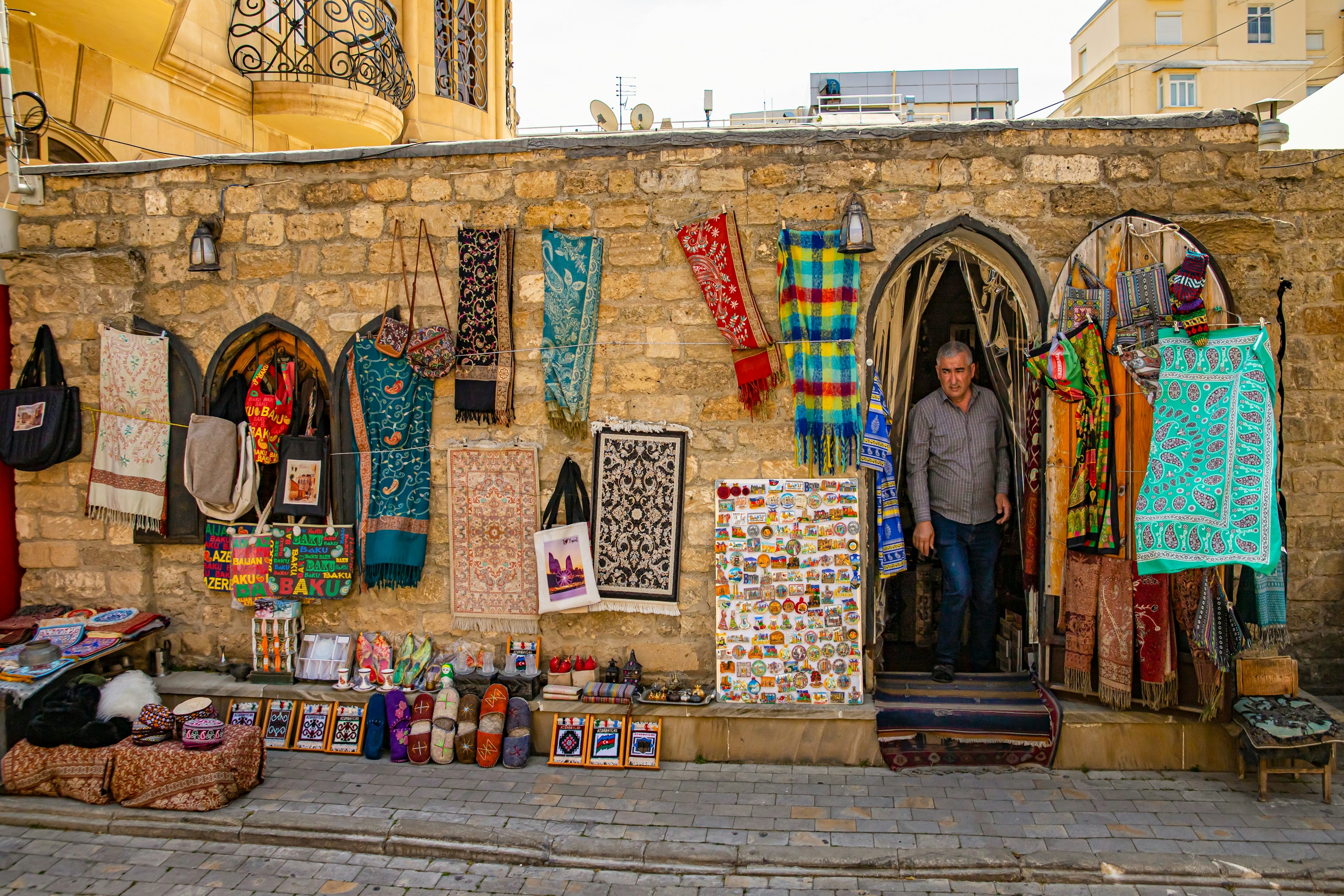 Historical old city of the capital of Azerbaijan