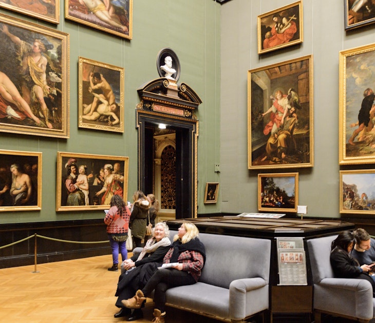 A gallery of old master paintings at the Kunsthistorisches Museum, Vienna, Austria