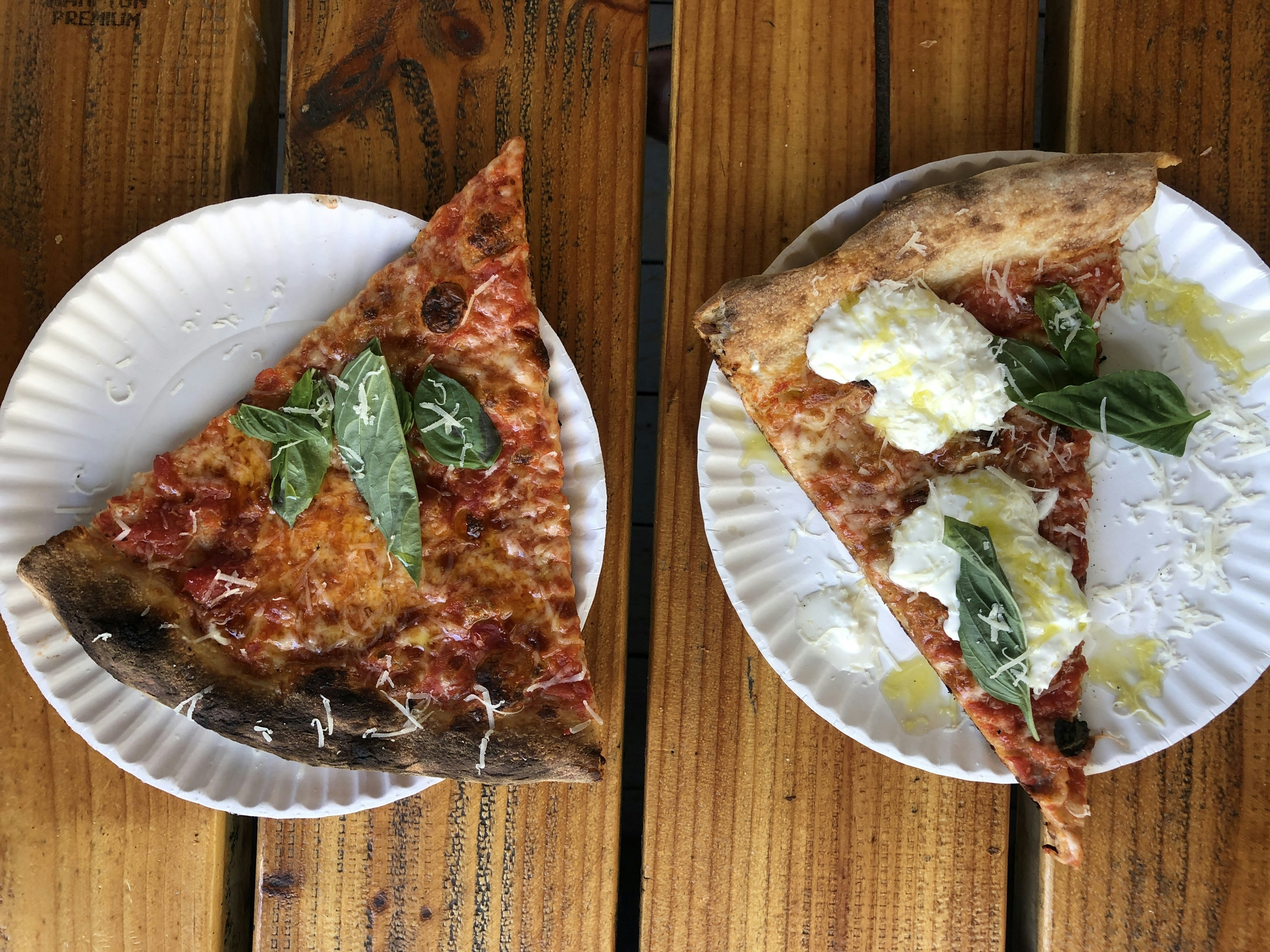 Slices at L'Industrie, a pizza shop in Williamsburg, Brooklyn
NYC