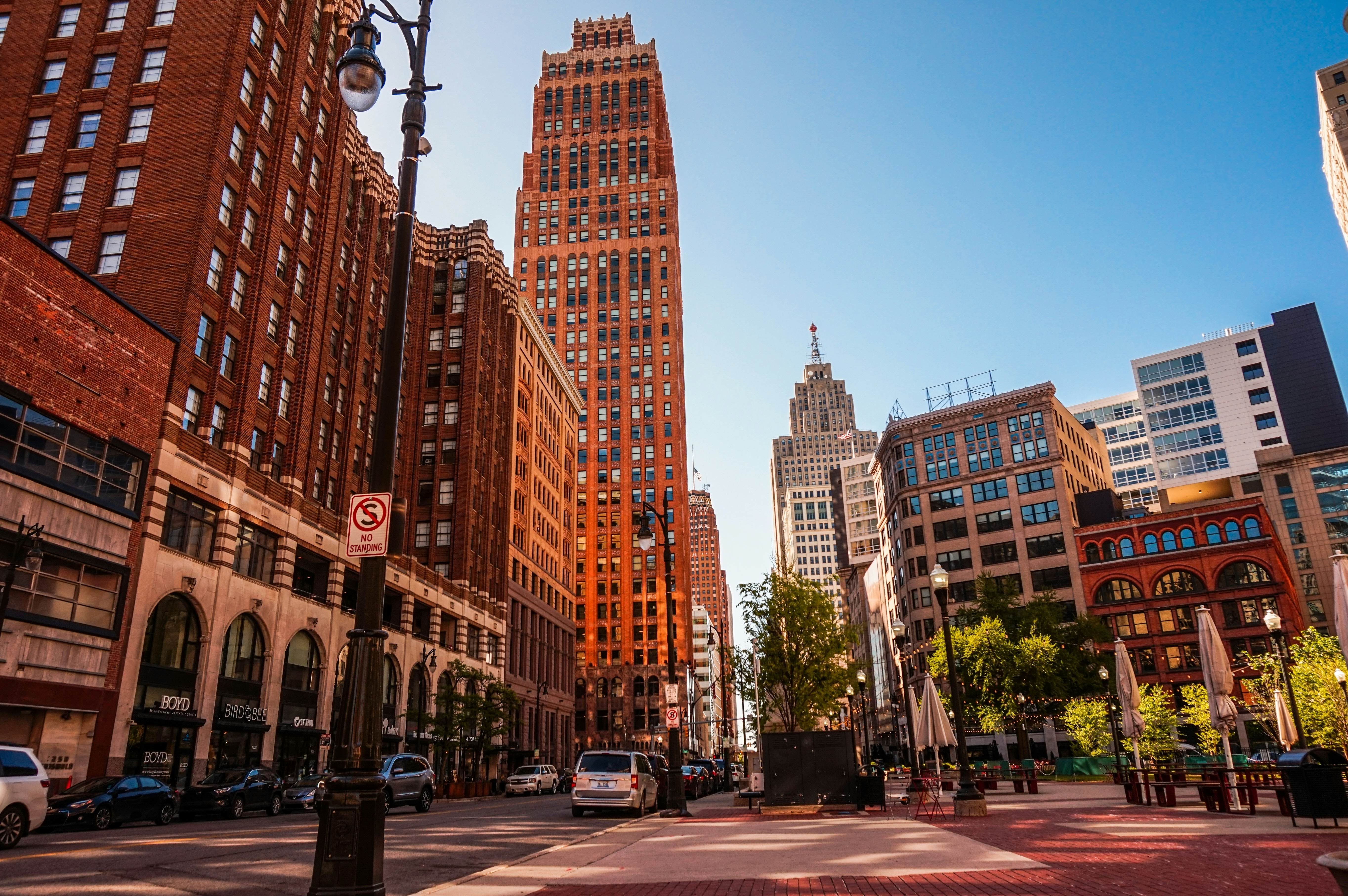 Detroit, MI USA - June, 2022 Street view from the downtown of Detroit, License Type: media, Download Time: 2025-05-31T16:20:05.000Z, User: jennifercarey0150, Editorial: true, purchase_order: 65050 - Digital Destinations and Articles, job: Online Editorial, client: Best places to visit in Michigan, other: Jennifer Carey