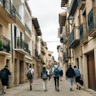 The Camino de Santiago as it passes through Puente la Reina, Navarra, Spain - oct 2022. High quality photo, License Type: media, Download Time: 2025-01-16T17:58:21.000Z, User: adouglaslott59, Editorial: true, purchase_order: 65050 - Digital Destinations and Articles, job: Future digital articles, client: Future digital articles, other: Ann Douglas Lott