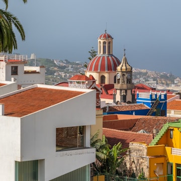 La Orotava cityscape features a beautiful view of the Church of Our Lady of Conception with historic buildings in Tenerife, Spain. It showcases the traditional architecture of the Canary Islands; Shutterstock ID 2479248071; purchase_order:65050 - Digital Destinations and Articles; job:Lonely Planet; client:Most beautiful villages Spain; other:Sasha Brady
2479248071