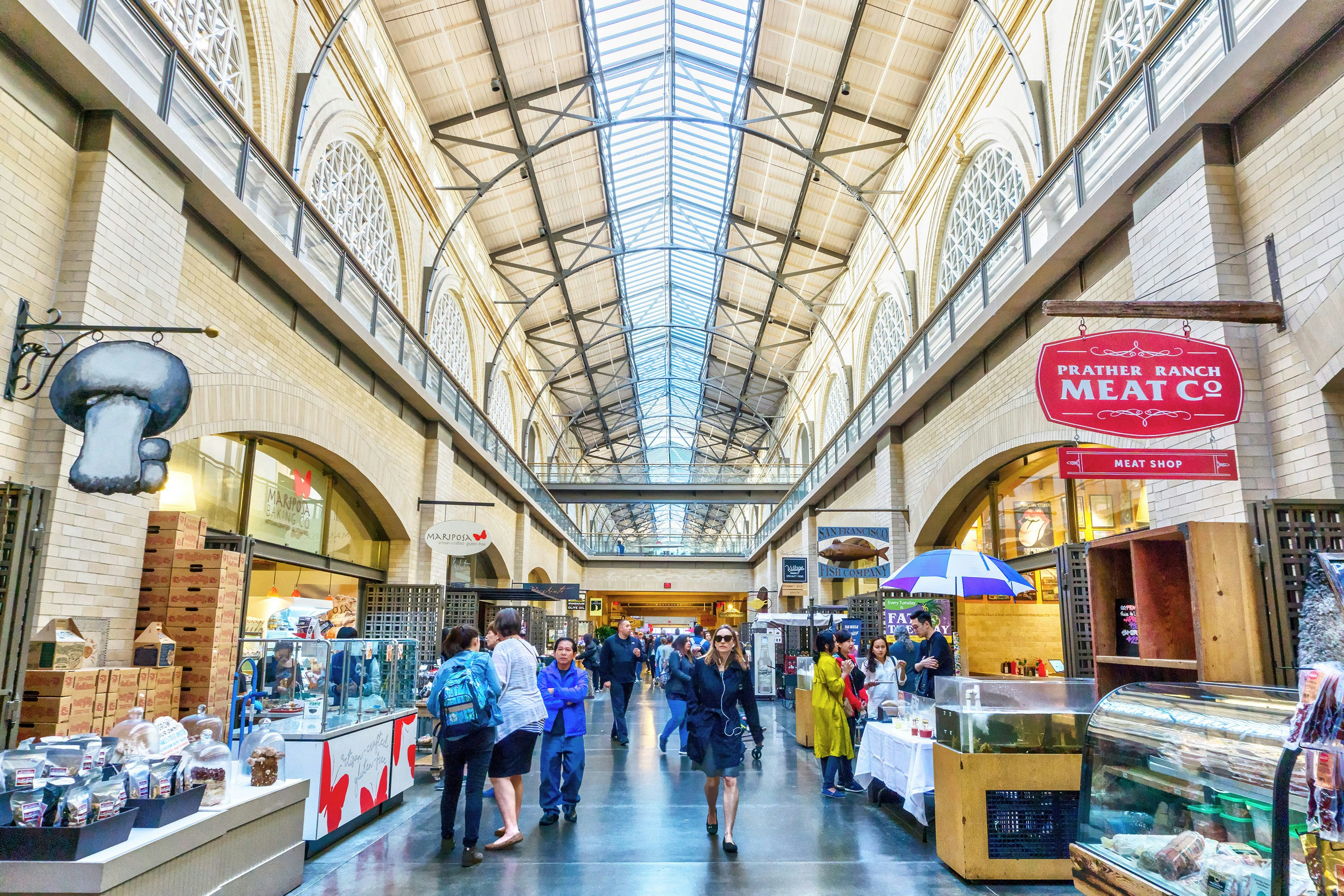APR 2, 2018: Shoppers at a marketplace in the historic Ferry Building in downtown San Francisco.1087857437architecture, building, business, california, city, dock, downtown, editorial, embarcadero, farmers market, ferry building, ferry terminal, food, harbor, hdr, historic, indoors, inside, interior, market, marketplace, nave, people, port, public, san francisco, san francisco bay, san francisco ferry building, shop, shoppers, stalls, terminal, travel, united states, urban, usa, visitors