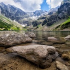 A beautiful lake in the mountains near Zakopane, Poland.
landscape, Lake, Mountains, Poland, Zakopane