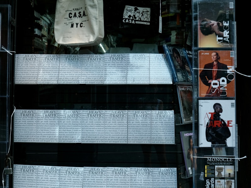 Casa Magazines window display,West Village, NYC