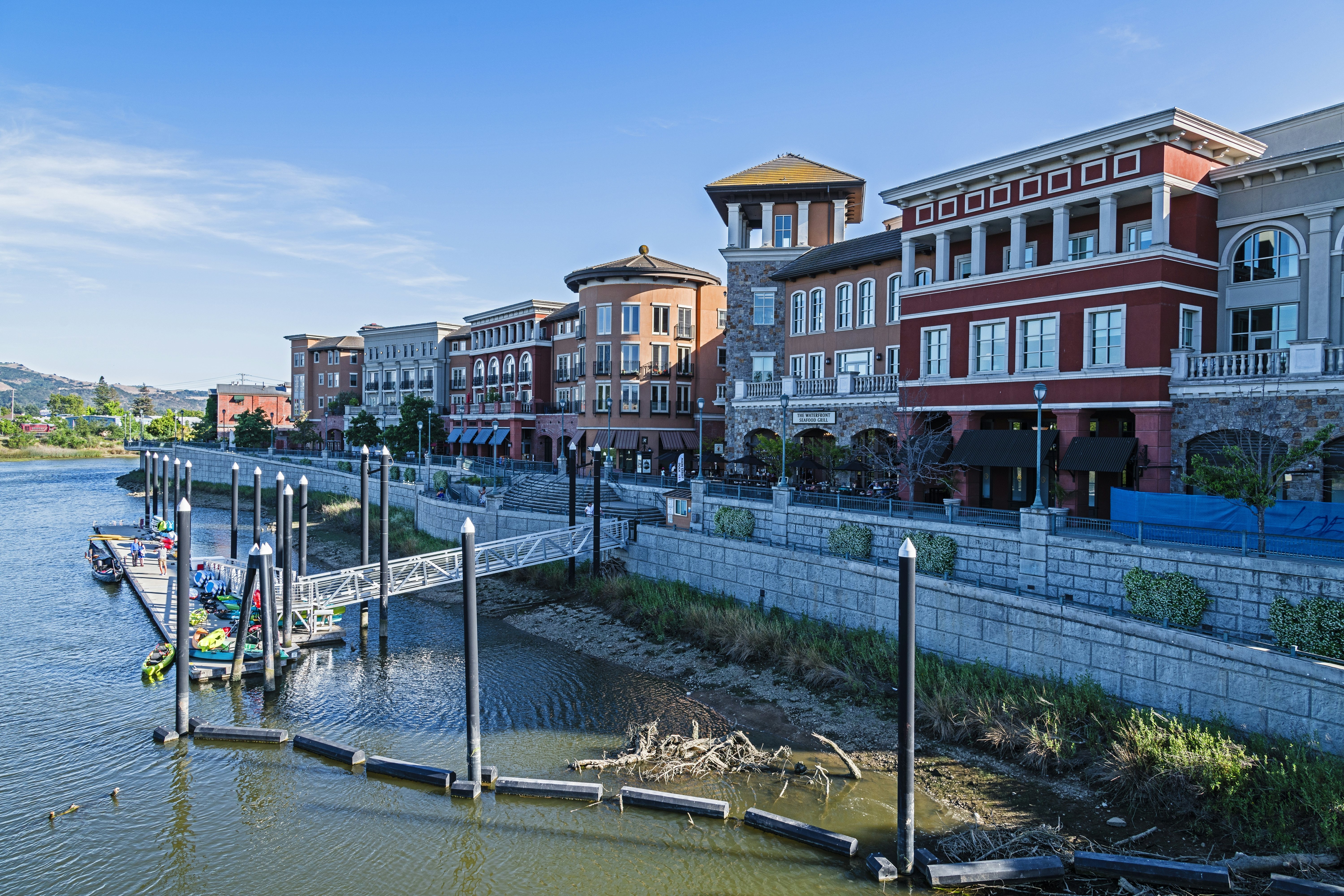 Riverfront in downtown Napa, CA.