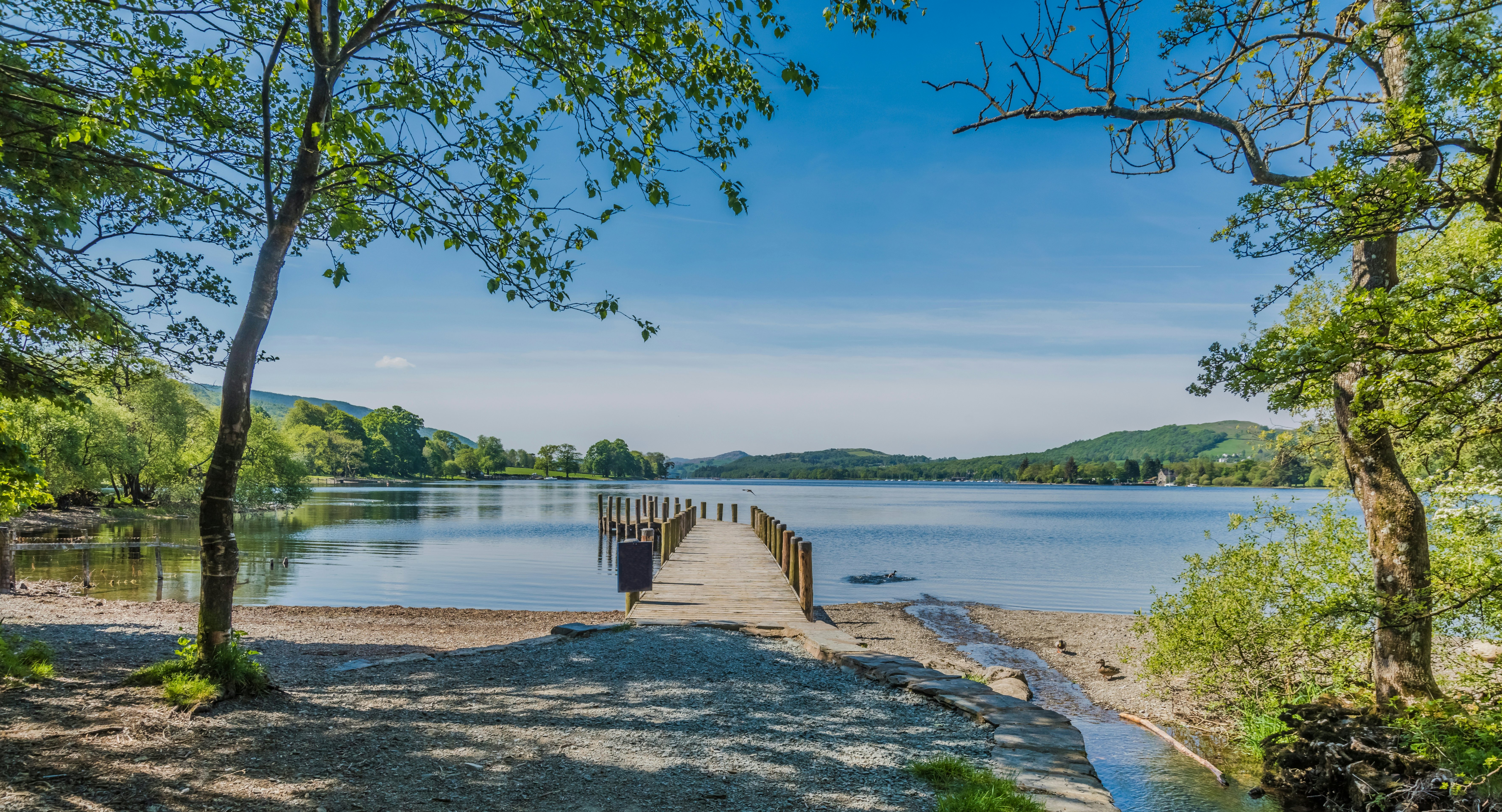 Landscape, Coniston Water, Lake District, England, UK.