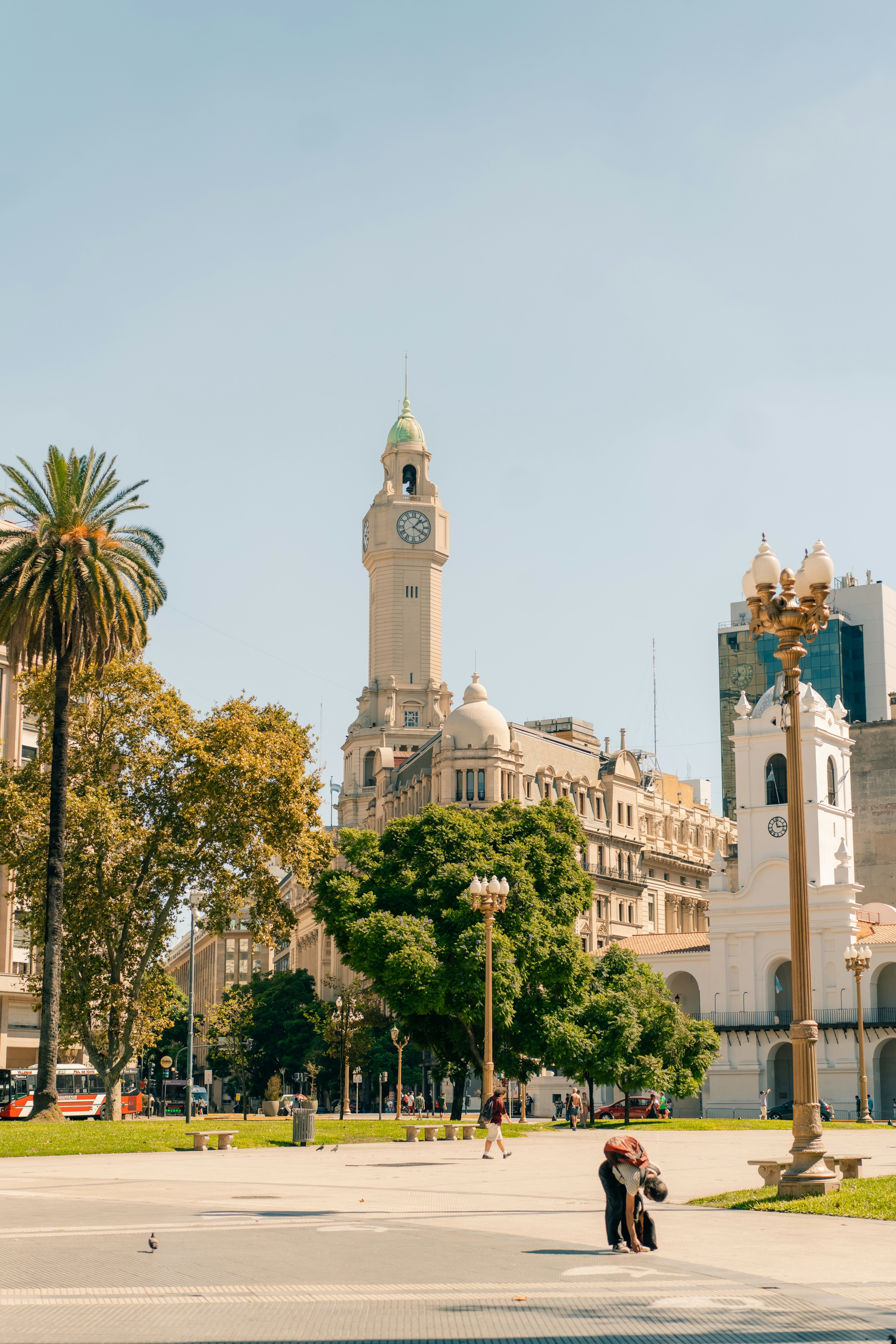 View of buildings around Plaza de Mayo in Buenos Aires, Argentina