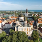 Aerial view of Alexander Nevsky Cathedral in Tallinn Old Town on a sunny summer morning. St. Mary's Cathedral, defensive walls, rooftops. UNESCO World Heritage site, Estonia; Shutterstock ID 2497484687; purchase_order:65050 - Digital Destinations and Articles; job:Lonely Planet; client:A road trip through the Baltic States; other:Amy Souza
2497484687