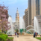 Swann Memorial Fountain With City Hall In The Background Philadelphia, License Type: media, Download Time: 2024-09-11T02:53:32.000Z, User: meg3348277, Editorial: false, purchase_order: 56530, job: Global Publishing-WIP, client: New York & the Mid-Atlantic 3, other: Megan Cassidy