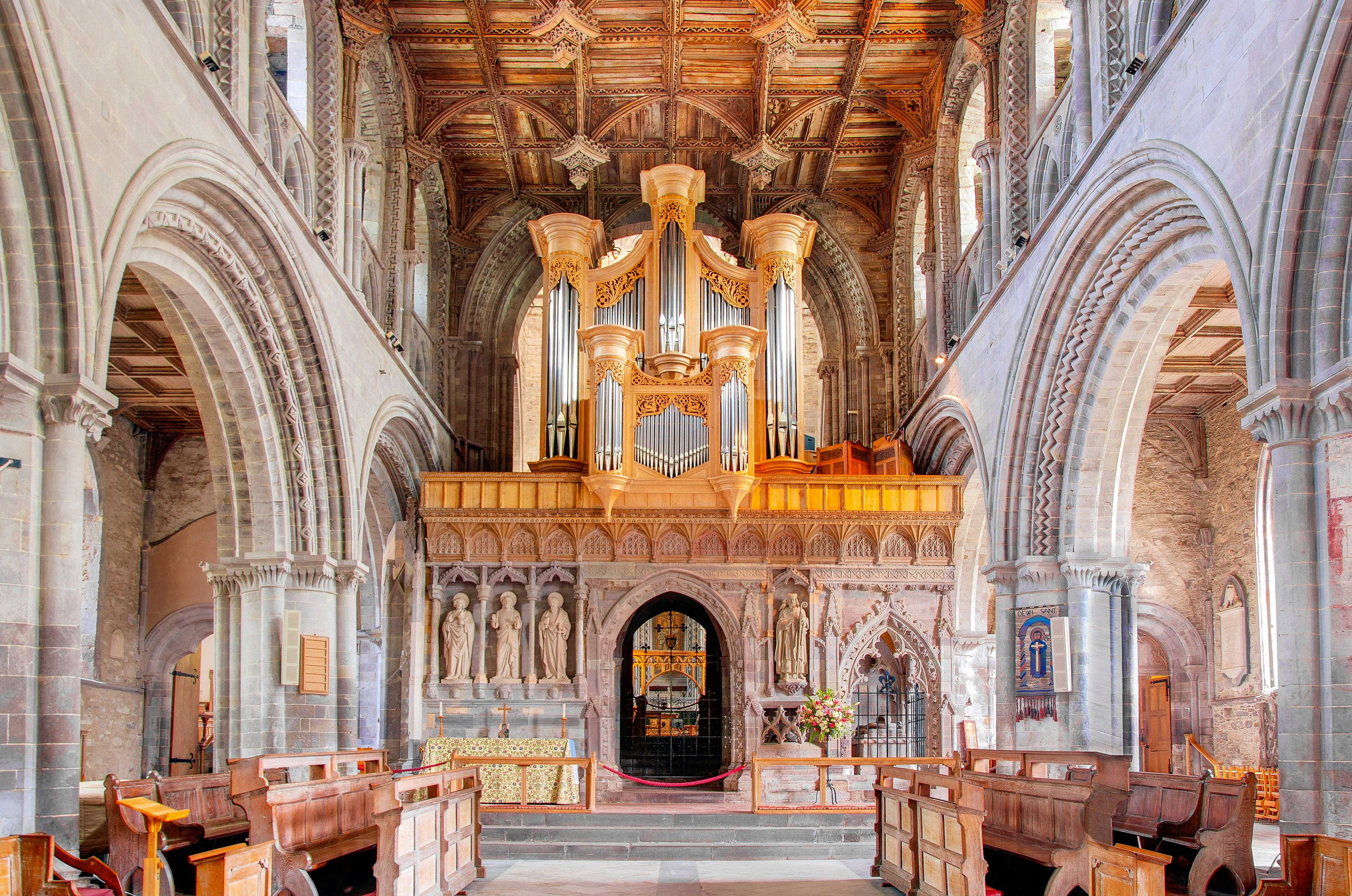 St. David's Cathedral in St Davids, one of the oldest and most significant Christian sites in Wales.