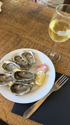 Oysters at Marche des Capucins in Bordeaux, France