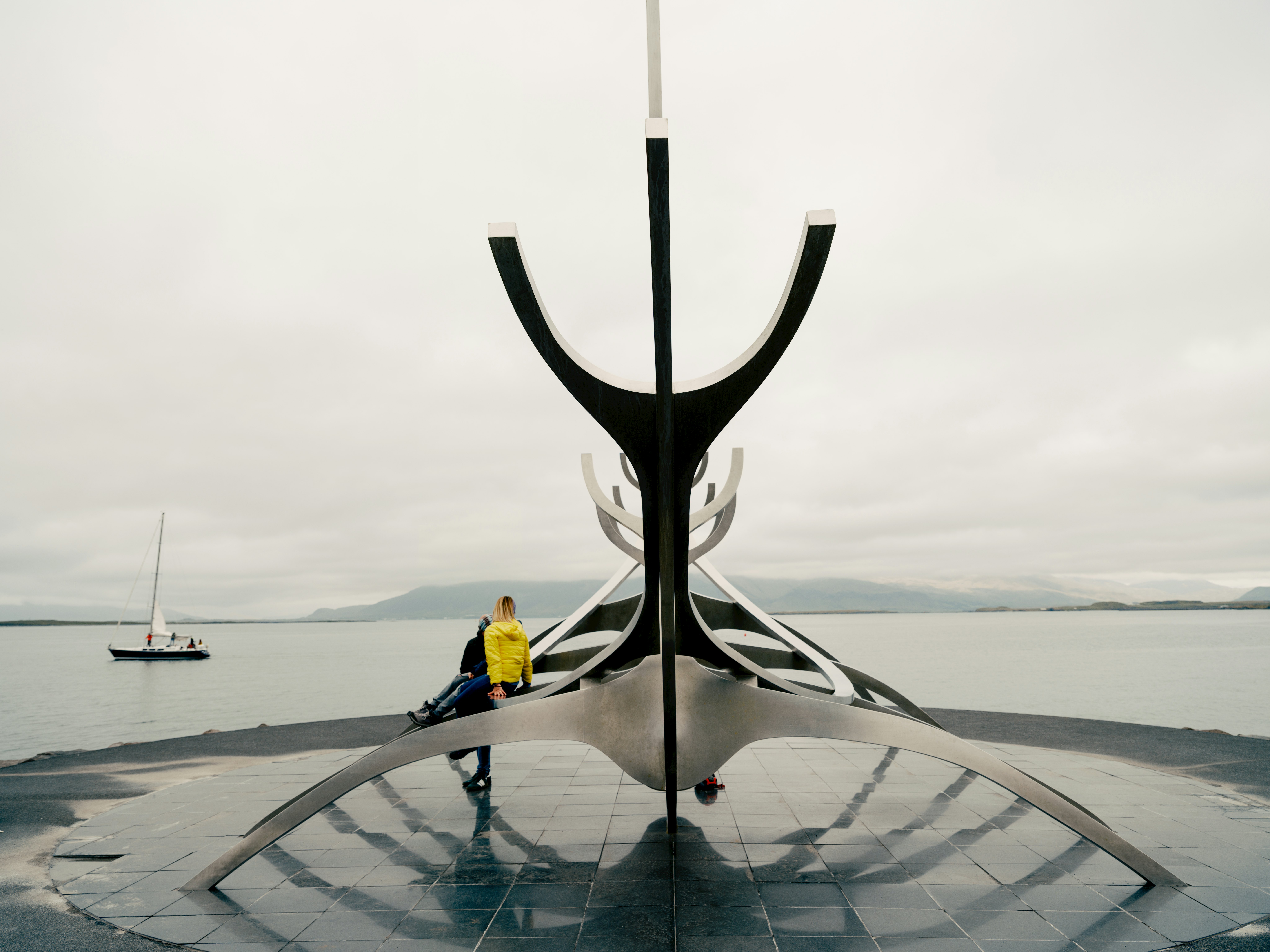 “Sólfarið” (Sun Voyager) by Jón Gunnar Árnason, a public sculpture in Reykjavík