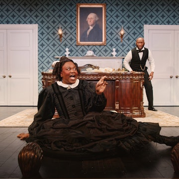 Oh, Mary! Broadway still 2025 with Titus Burgess
Broadway guide update