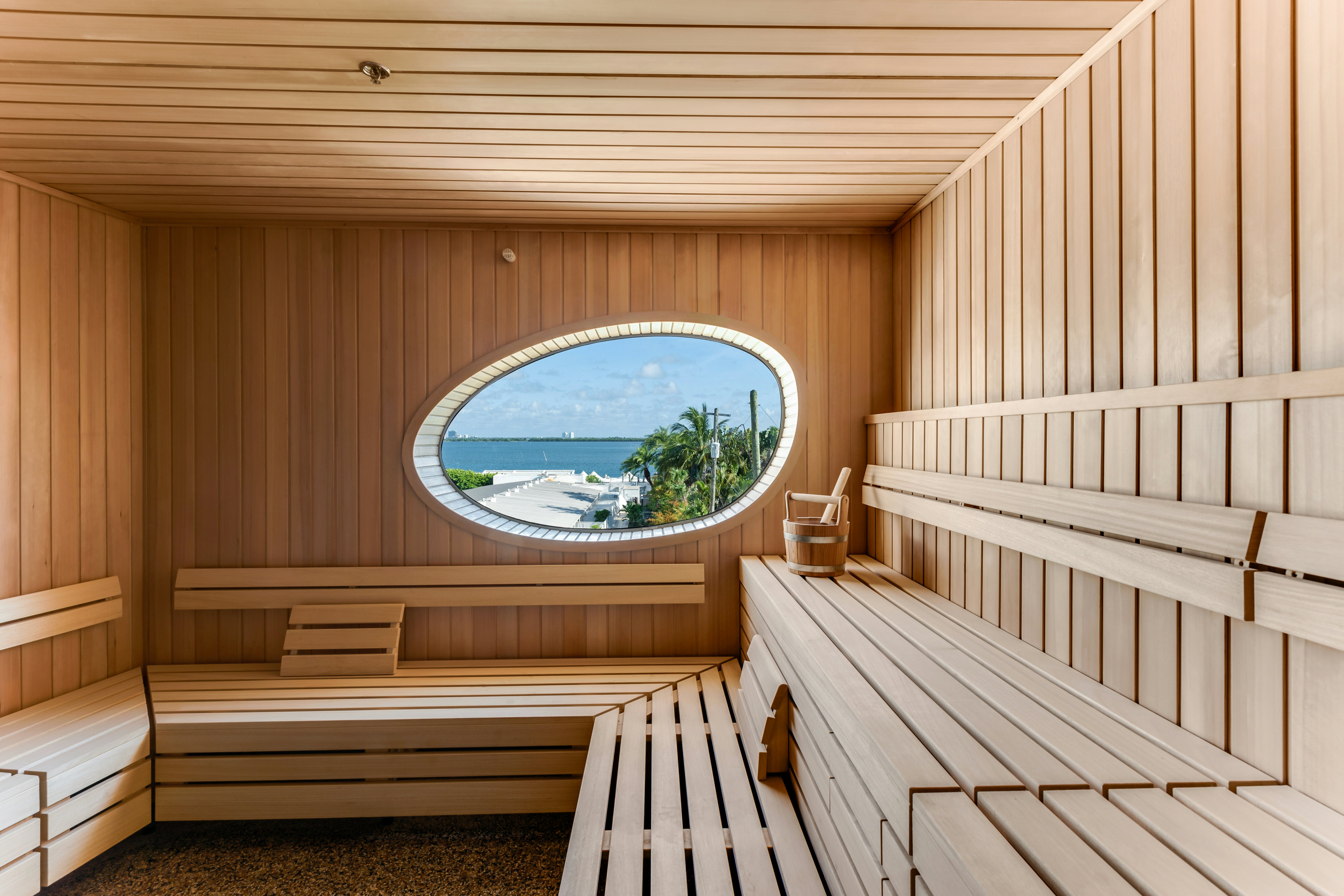 Sauna at The Standard Spa, Miami.