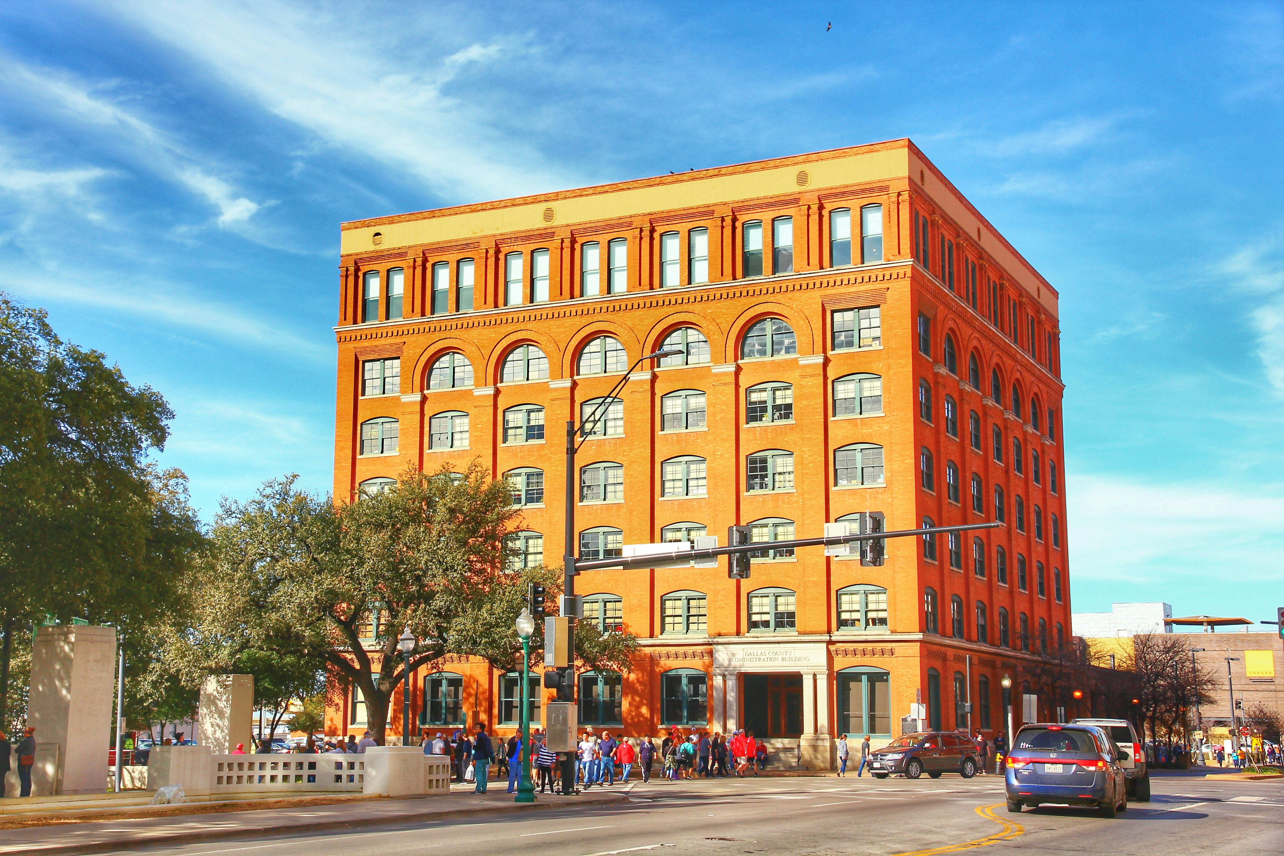 The Sixth Floor Museum at Dealey Plaza in Dallas, Texas. The museum presents the life, death and legacy of President John F. Kennedy.