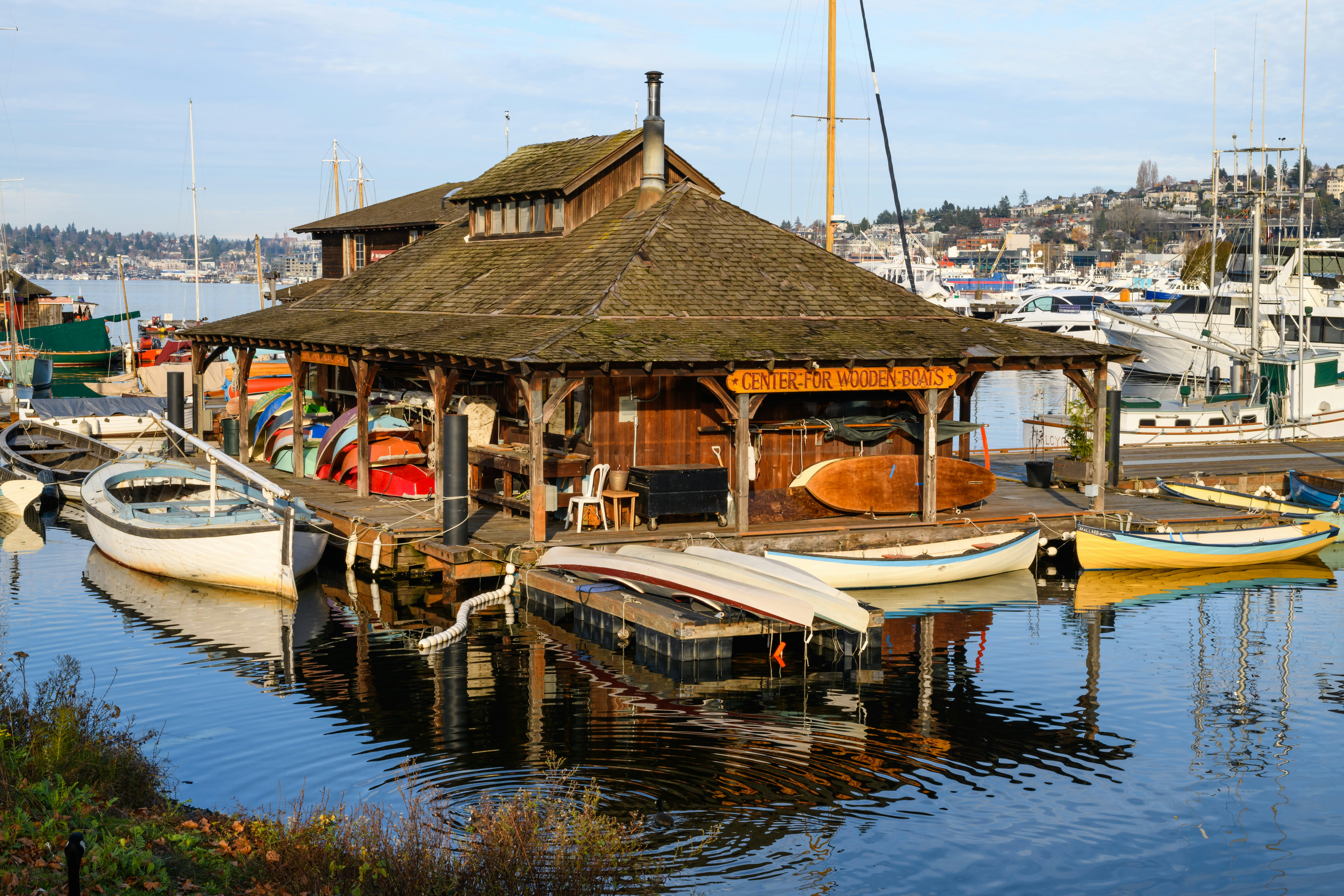 Center for Wooden Boats in the South Lake Union neighborhood of Seattle.