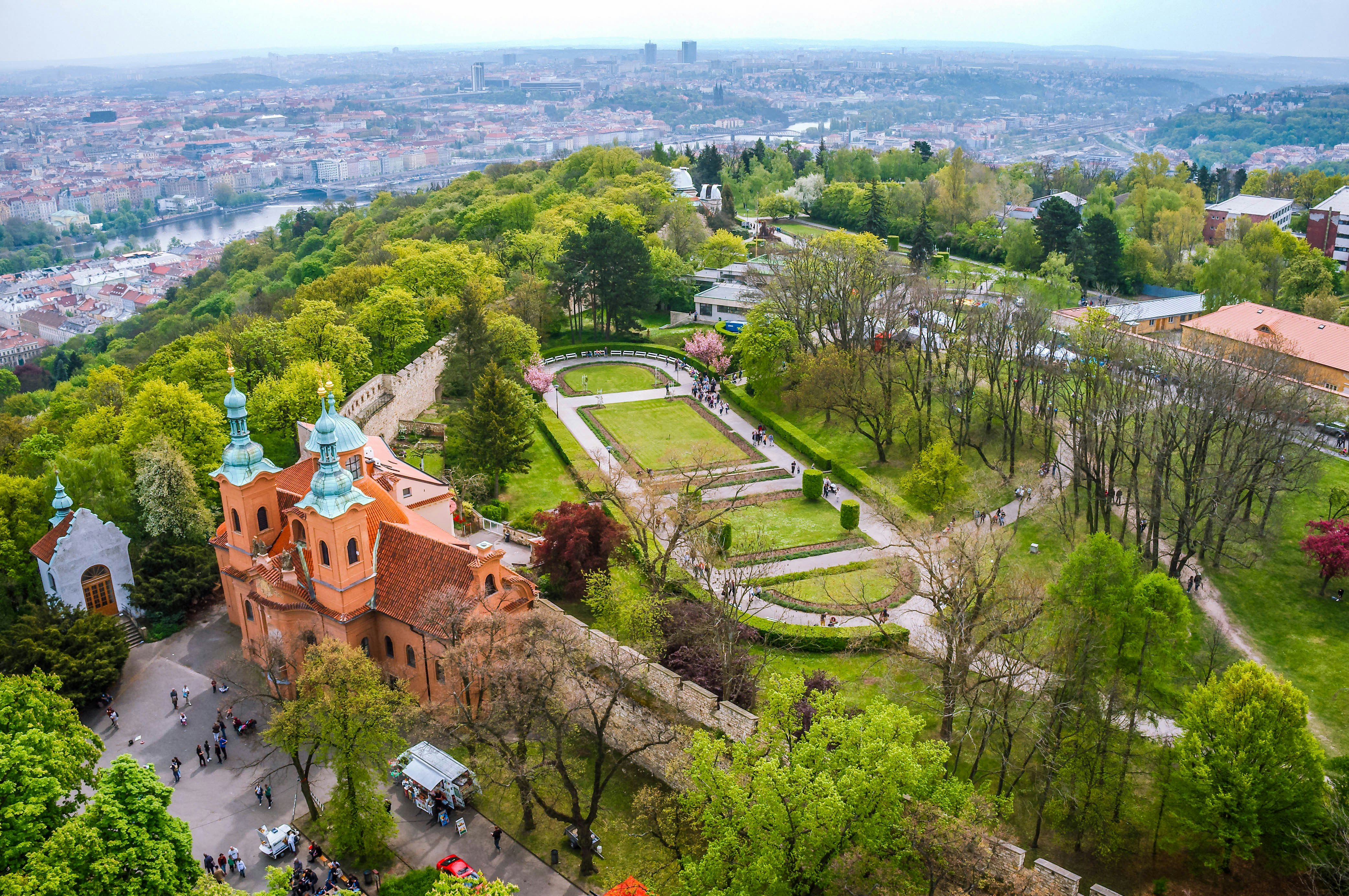 View of Prague from Petřín tower