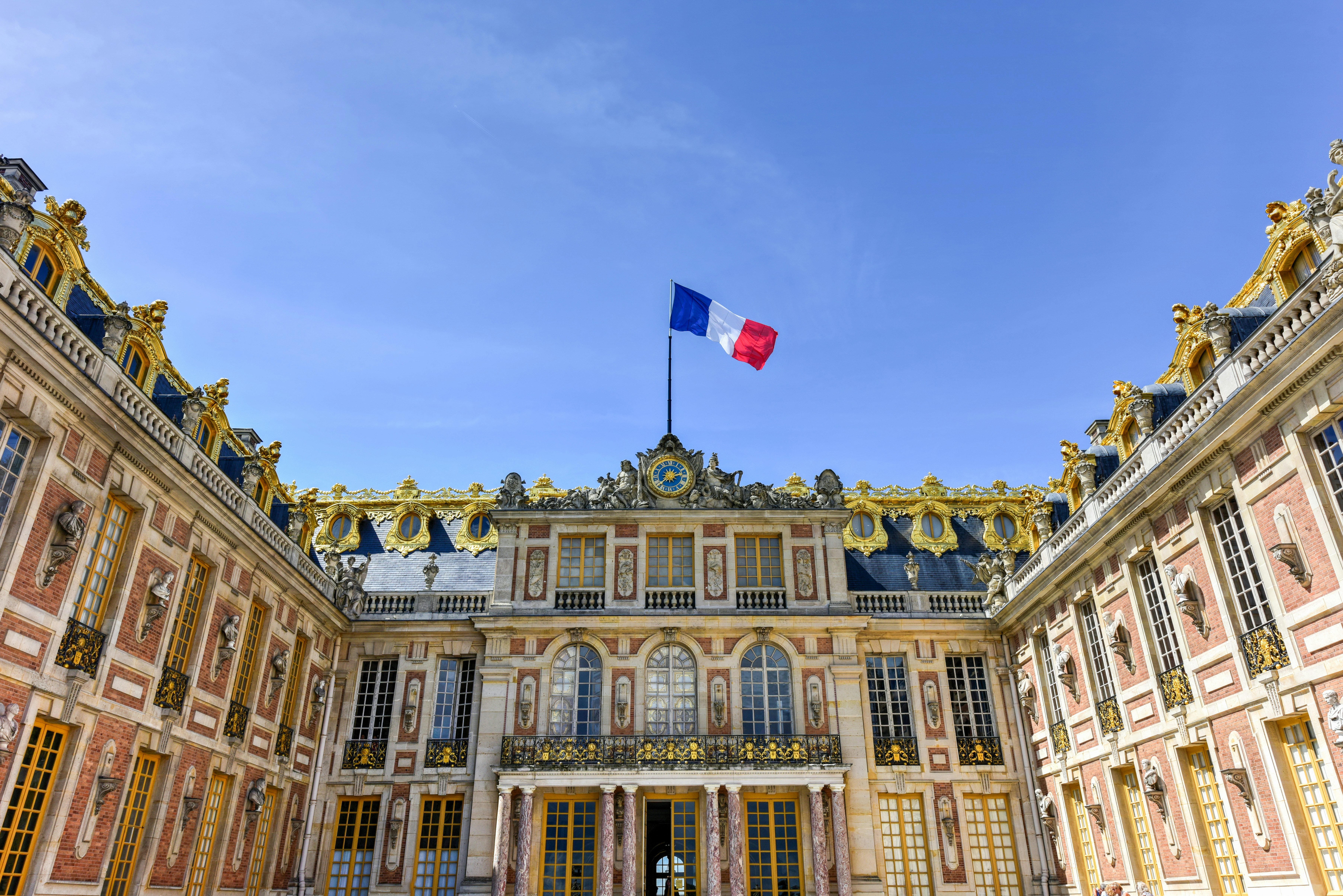 The famous Palace of Versailles in France.