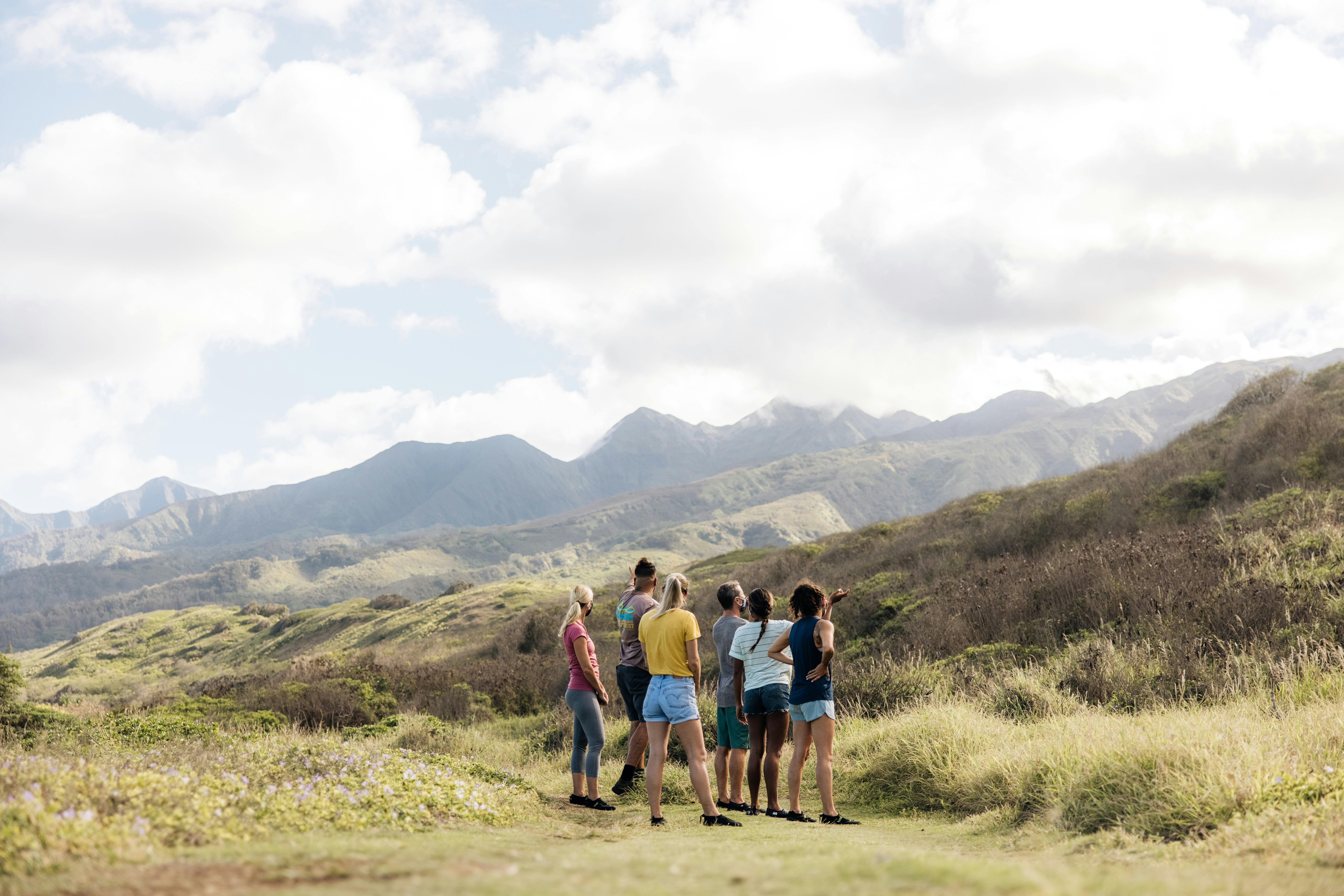 Volunteers at Waihee Coastal Dunes and Wetlands Refuge, Wailuku, Maui