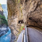 The road along at Taroko gorge.Taroko national park, Hualien, Taiwan., License Type: media, Download Time: 2025-07-07T21:29:18.000Z, User: bhealy950, Editorial: false, purchase_order: 65050 - Digital Destinations and Articles, job: Lonely Planet Online Editorial, client: Best things to do in Taiwan, other: Brian Healy