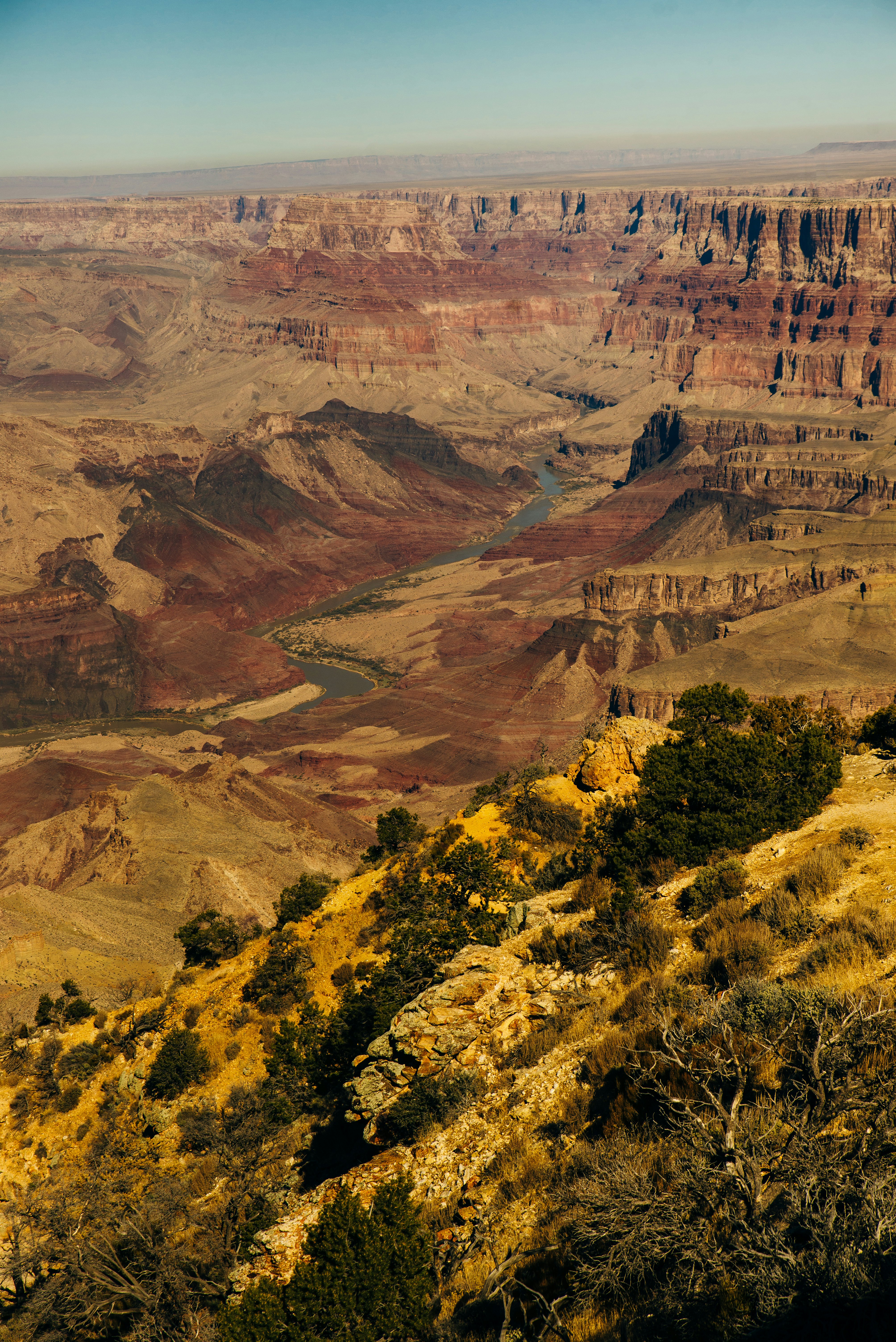 View over the Grand Canyon from the south rim