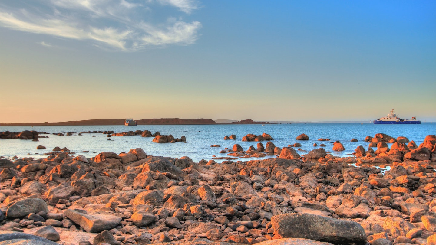 Dampier coastline in Pilbara region, Australia, License Type: media, Download Time: 2025-07-16T17:20:52.000Z, User: rhylton_redventures, Editorial: false, purchase_order: 65050 - Digital Destinations and Articles, job: Lonely Planet, client: wip, other: Rhianydd Hylton