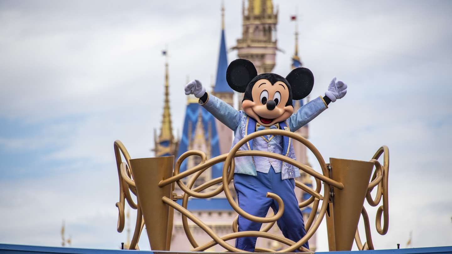 ORANGE COUNTY, FLORIDA, USA - JUNE 1: Mickey Mouse and friends take part in a cavalcade parade on Main Street USA at the Magic Kingdom Park at Walt Disney World in Orange County, Florida on June 1, 2022. Walt Disney World is celebrating its 50th anniversary all of 2022. (Photo by Joseph Prezioso/Anadolu Agency via Getty Images)
1241143192
dinsey world, disney theme park, orlando, theme park
Walt Disney World in Orange County
ORANGE COUNTY, FLORIDA, USA - JUNE 1: Mickey Mouse and friends take part in a cavalcade parade on Main Street USA at the Magic Kingdom Park at Walt Disney World in Orange County, Florida on June 1, 2022. Walt Disney World is celebrating its 50th anniversary all of 2022.