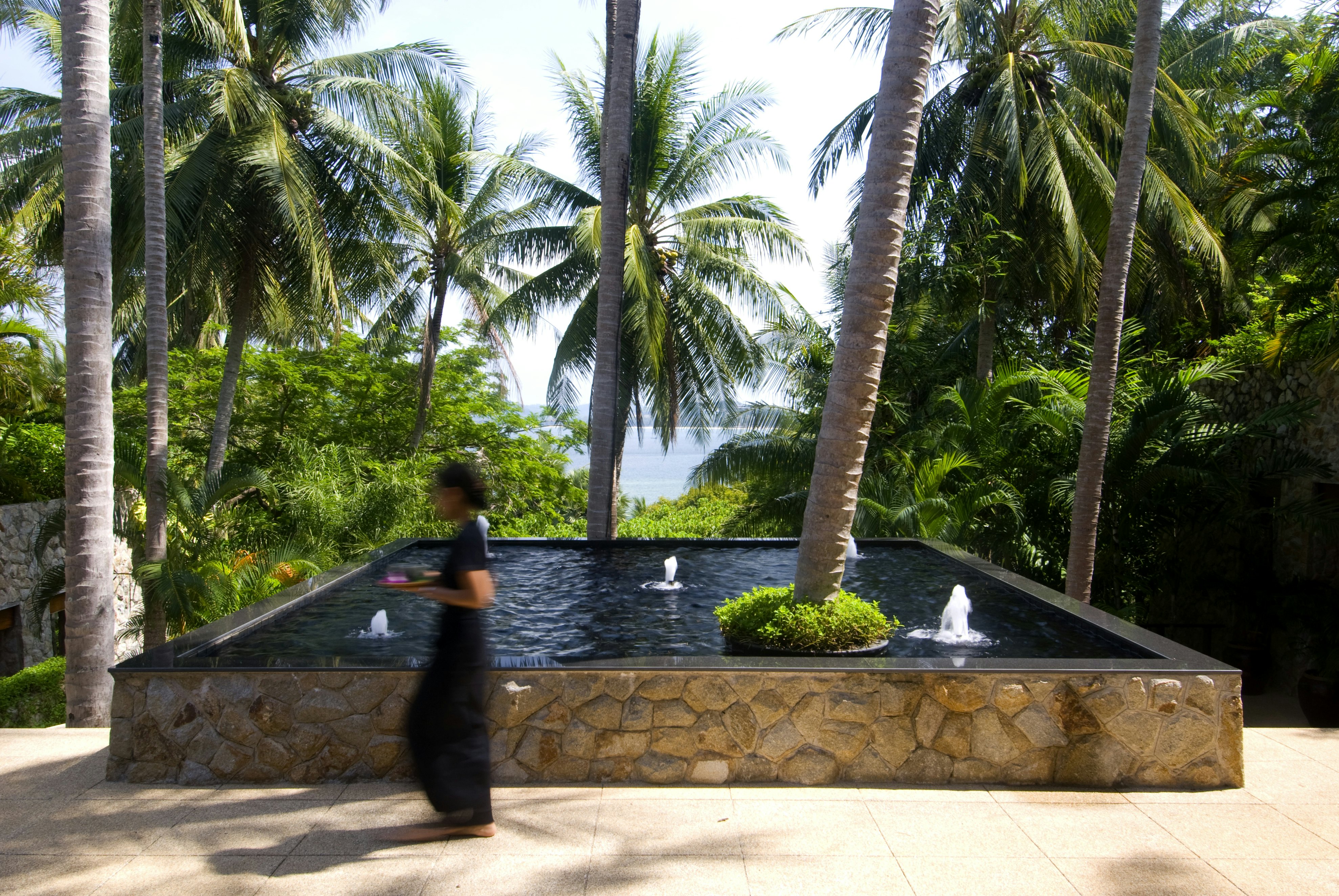 Fountain at Thai resort