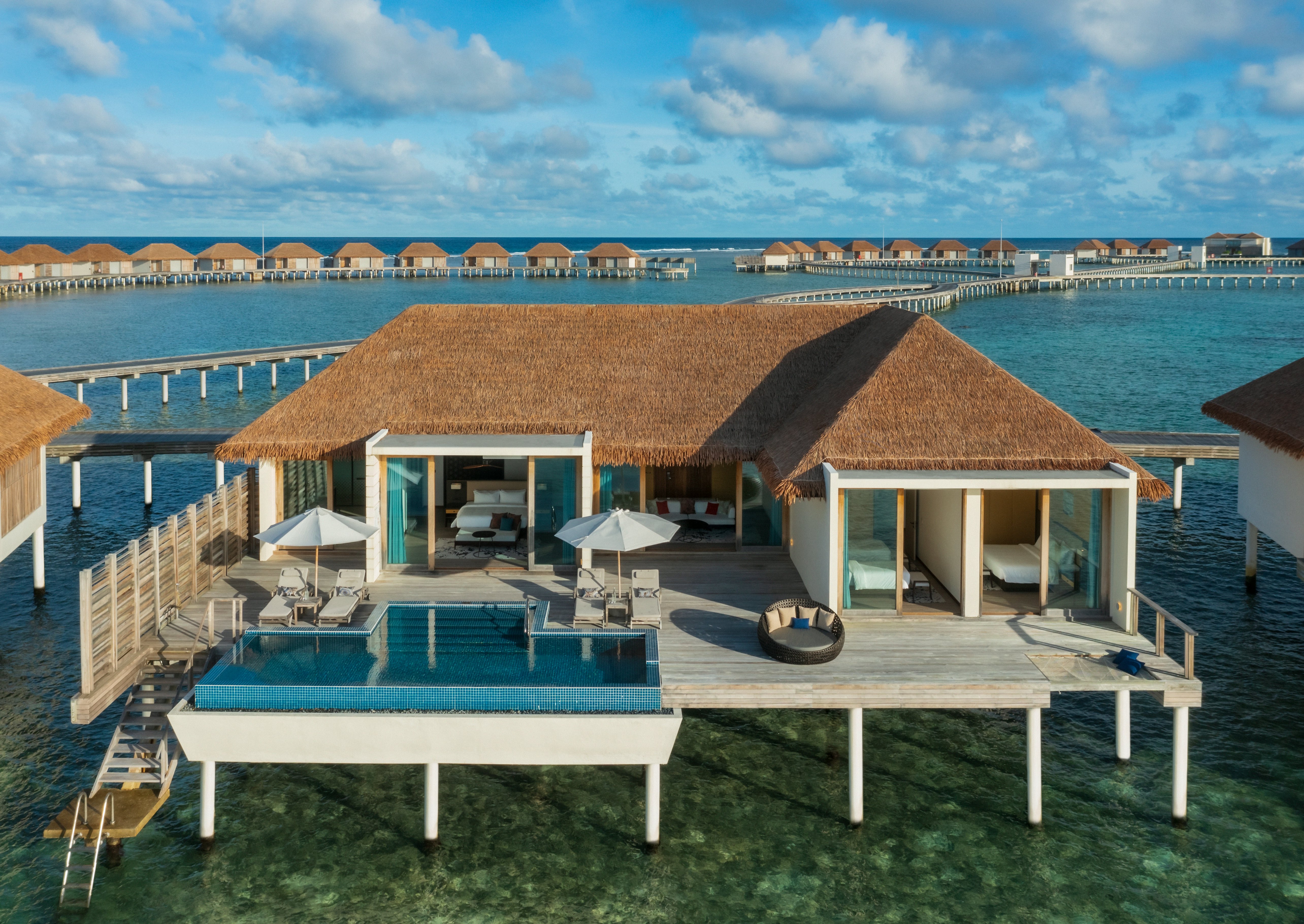 The overwater villas at the Radisson Blu Resort, Maldives. Courtesy of Radisson Blu Resort Maldives