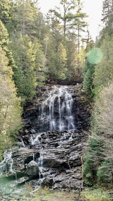 A waterfall in New Hampshire.