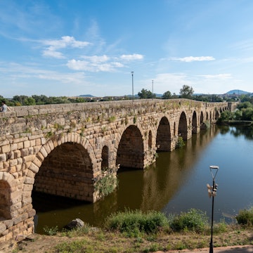 May 12, 2024: Merida is known for its Roman and Moorish history. We film at the Roman Amphitheater and Roman Theater. We then head to the Roman Bridge and Alcazaba, which was an old Moorish fortress. Part of the fortress was built by the Romans and Visigoths. Below the fortress is a cistern with water.
Spain Marketing 1379722