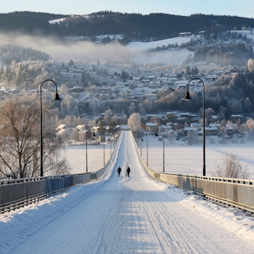 Bridge over lake Mjosa.Lillehammer, Norway, License Type: media, Download Time: 2025-08-27T18:04:17.000Z, User: bhealy950, Editorial: false, purchase_order: 65050 - Digital Destinations and Articles, job: Lonely Planet Online Editorial, client: Best things to do in Lillehammer, other: Brian Healy