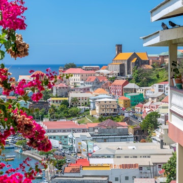 Elevated view of the Carnarge of St George's, Grenada, Windward Islands, West Indies, Caribbean, Central America 2 February 2019; Shutterstock ID 1327640813; purchase_order:65050 - Digital ÌÇÐÄ´«Ã½ and Articles; job:ÌÇÐÄ´«Ã½; client:A first-time guide to Grenada; other:Sasha Brady
1327640813