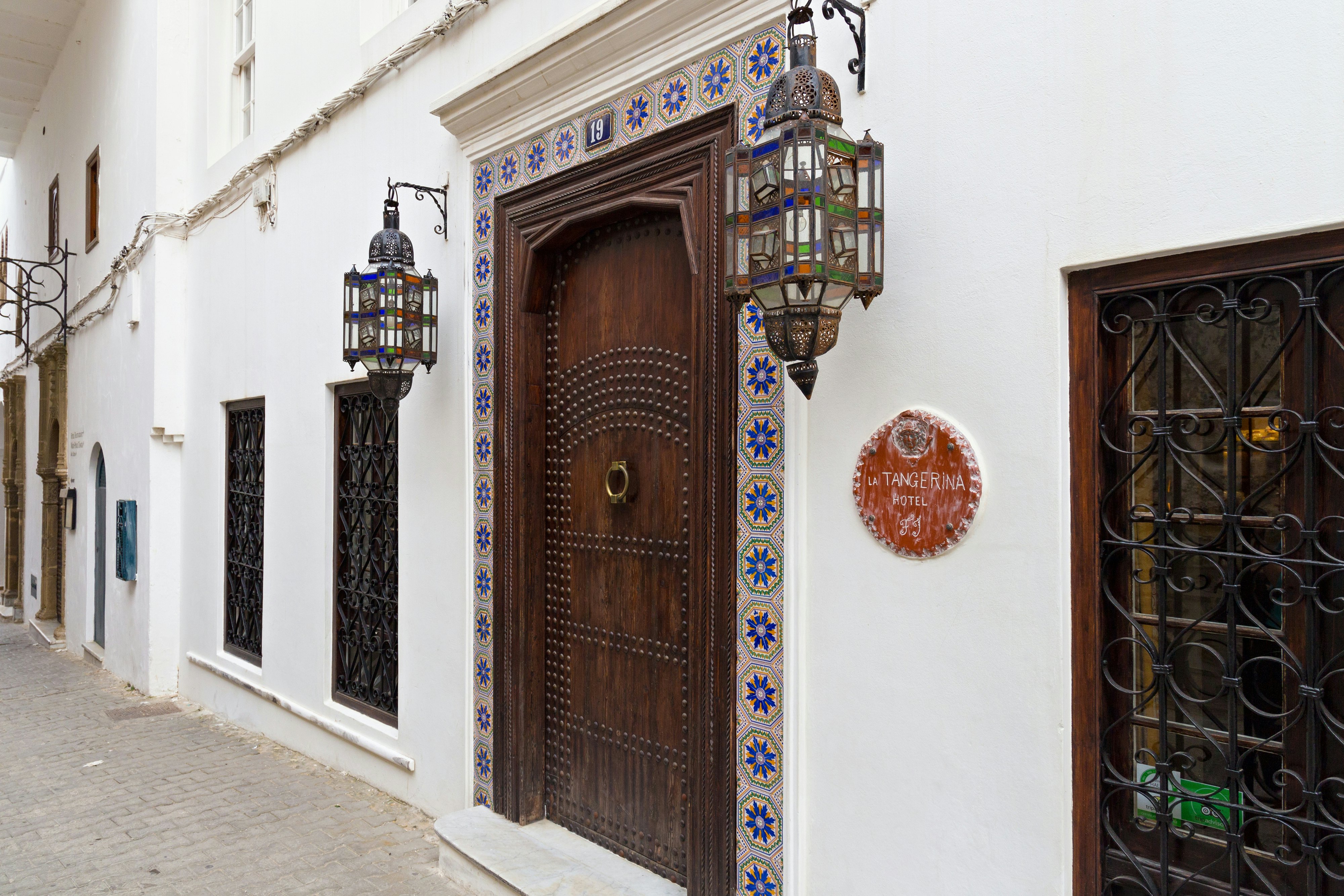 White exterior of La Tangerina hotel