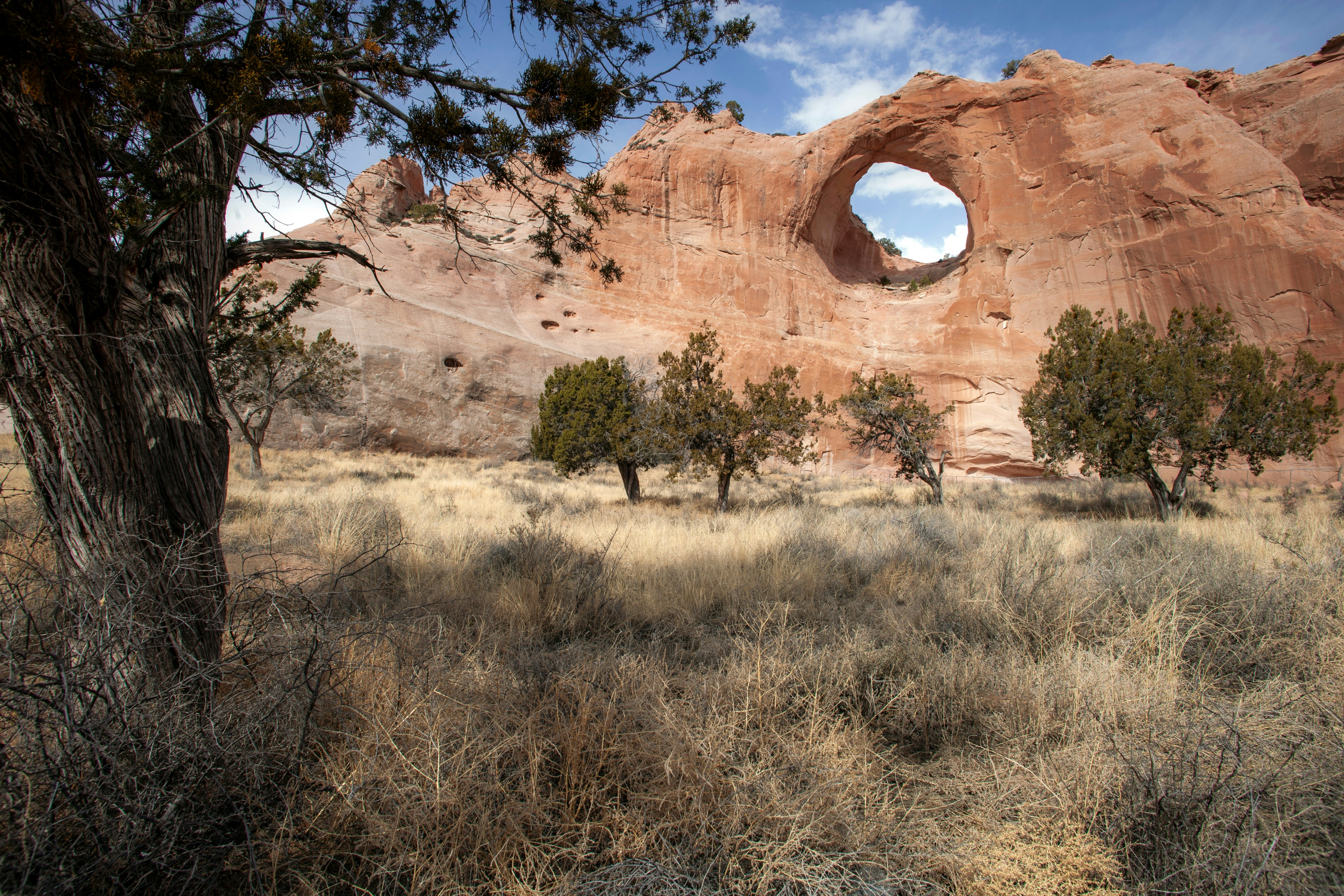 Window rock on Navajo lands in northern Arizona